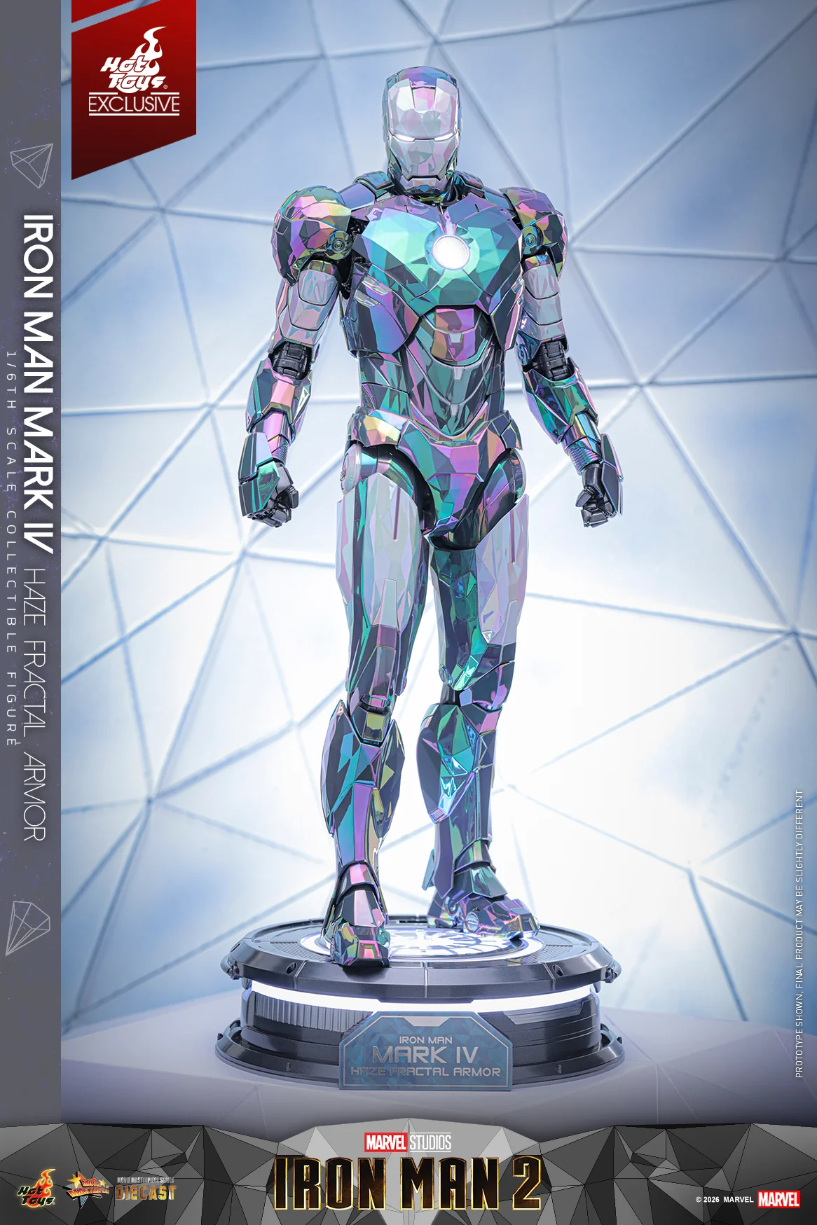 MMS855D79 - Iron Man 2 - 1/6th scale Iron Man Mark IV (Haze Fractal Armor) Collectible Figure [Hot Toys Exclusive]