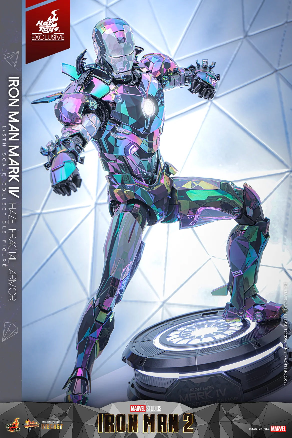 MMS855D79 - Iron Man 2 - 1/6th scale Iron Man Mark IV (Haze Fractal Armor) Collectible Figure [Hot Toys Exclusive] - Image 10