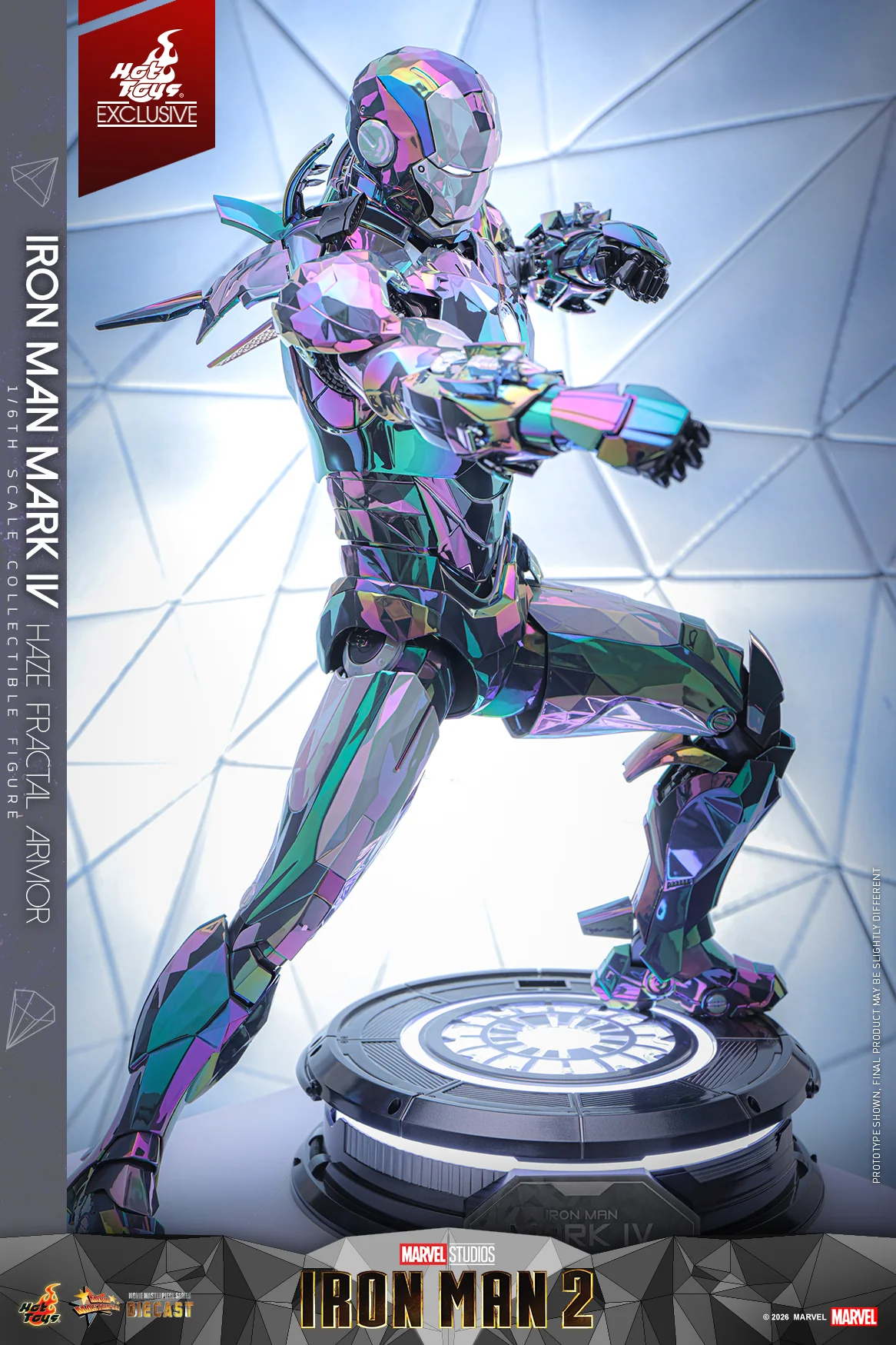 MMS855D79 - Iron Man 2 - 1/6th scale Iron Man Mark IV (Haze Fractal Armor) Collectible Figure [Hot Toys Exclusive] - Image 11