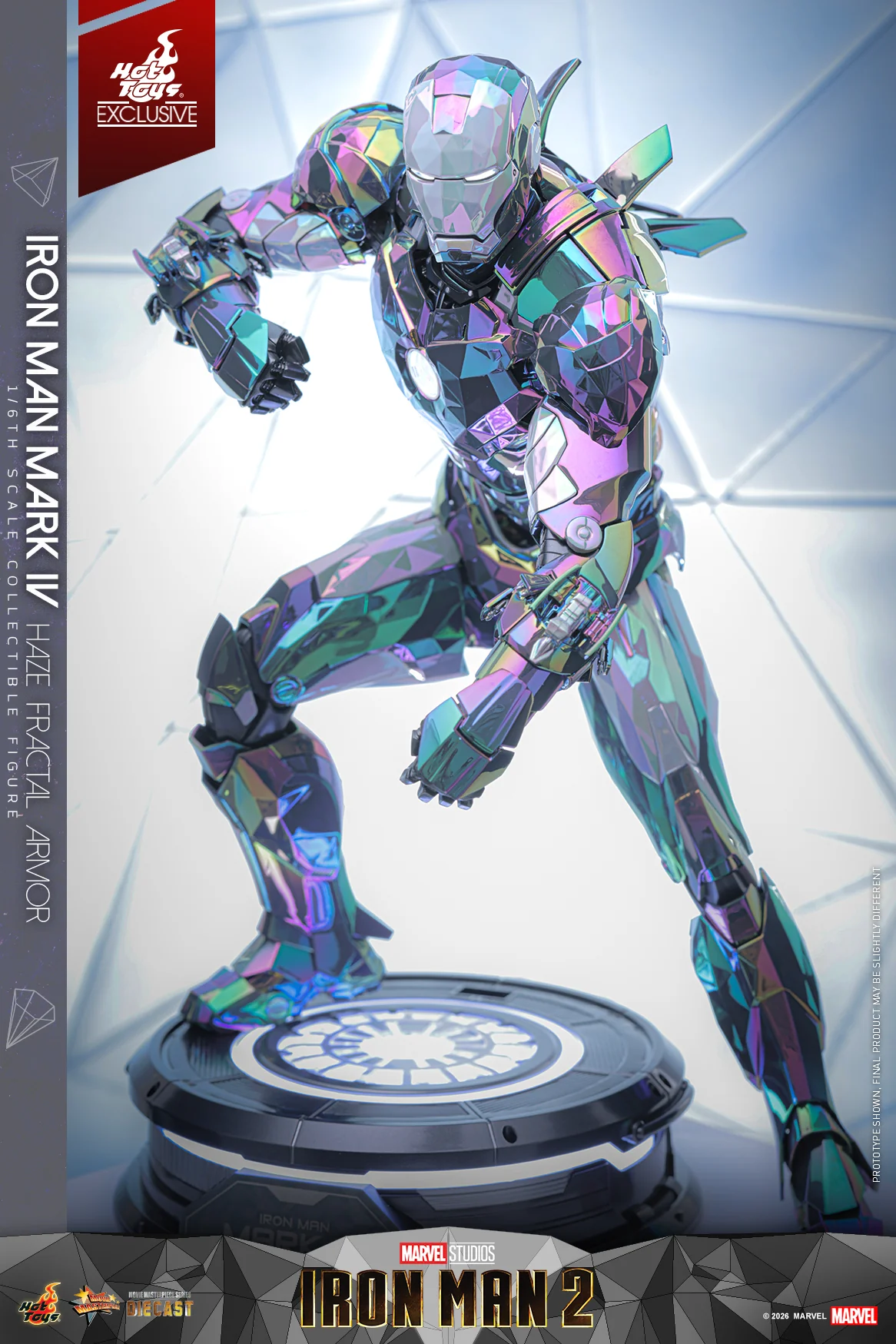 MMS855D79 - Iron Man 2 - 1/6th scale Iron Man Mark IV (Haze Fractal Armor) Collectible Figure [Hot Toys Exclusive] - Image 12