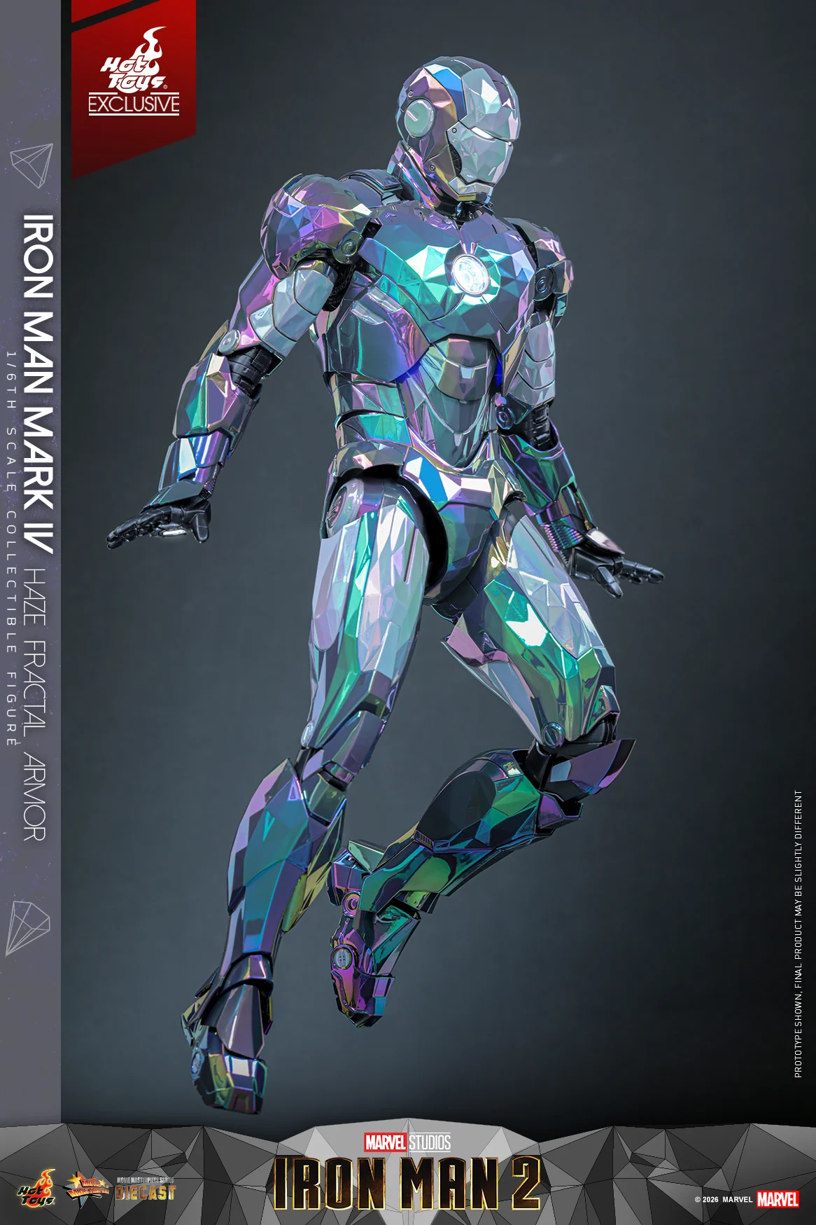MMS855D79 - Iron Man 2 - 1/6th scale Iron Man Mark IV (Haze Fractal Armor) Collectible Figure [Hot Toys Exclusive] - Image 14