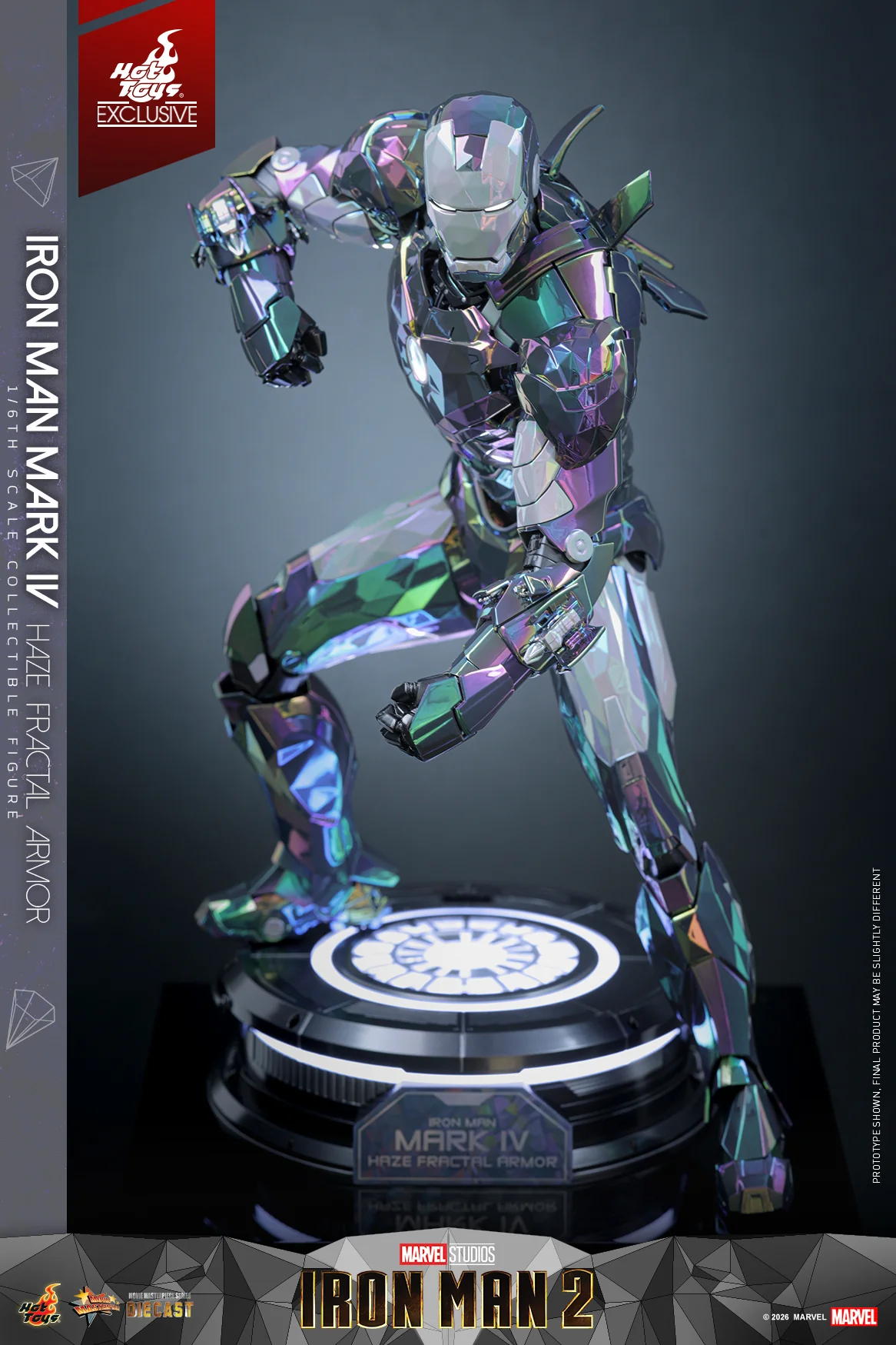 MMS855D79 - Iron Man 2 - 1/6th scale Iron Man Mark IV (Haze Fractal Armor) Collectible Figure [Hot Toys Exclusive] - Image 15