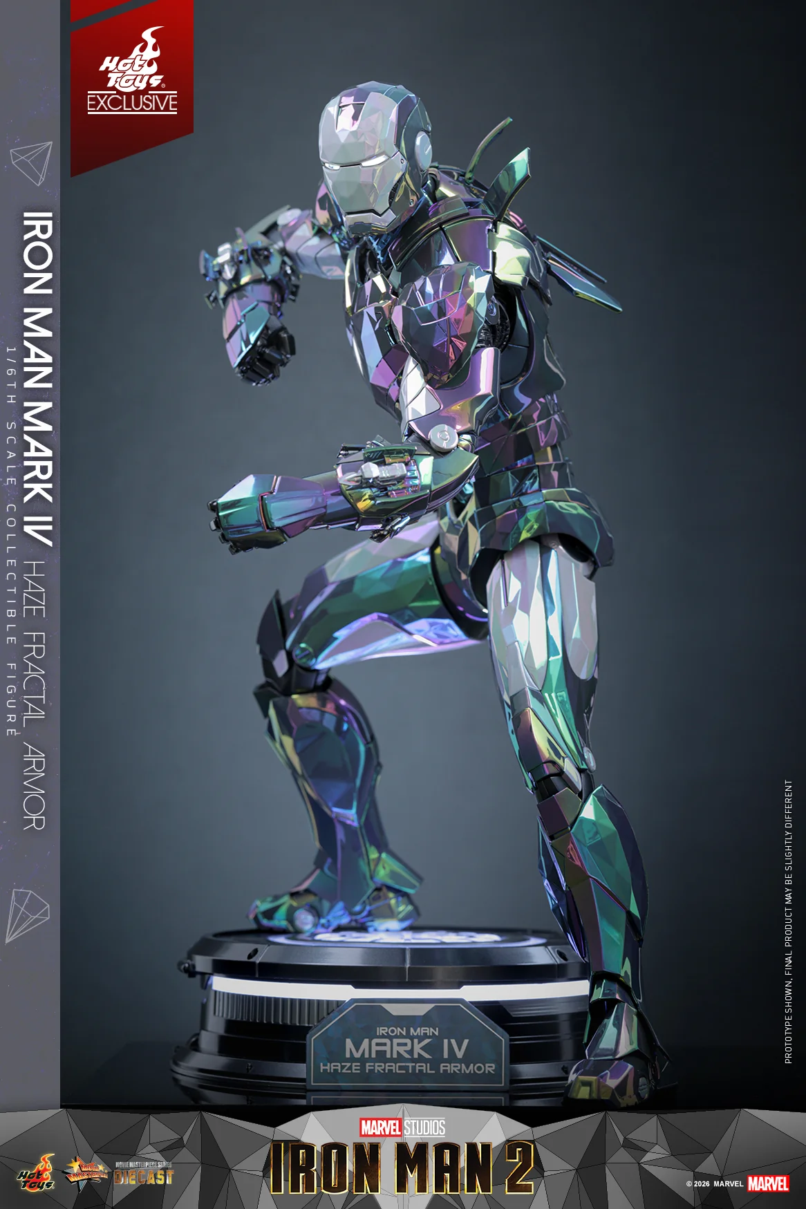 MMS855D79 - Iron Man 2 - 1/6th scale Iron Man Mark IV (Haze Fractal Armor) Collectible Figure [Hot Toys Exclusive] - Image 16
