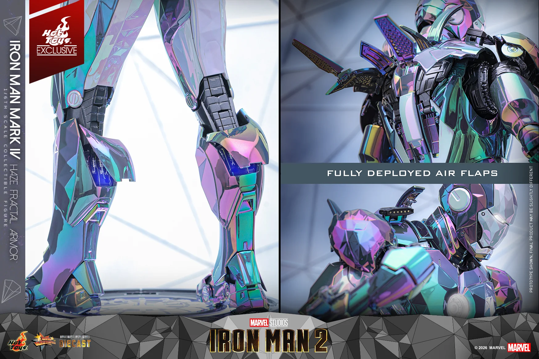 MMS855D79 - Iron Man 2 - 1/6th scale Iron Man Mark IV (Haze Fractal Armor) Collectible Figure [Hot Toys Exclusive] - Image 18