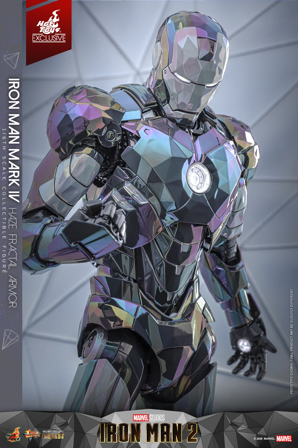 MMS855D79 - Iron Man 2 - 1/6th scale Iron Man Mark IV (Haze Fractal Armor) Collectible Figure [Hot Toys Exclusive] - Image 3