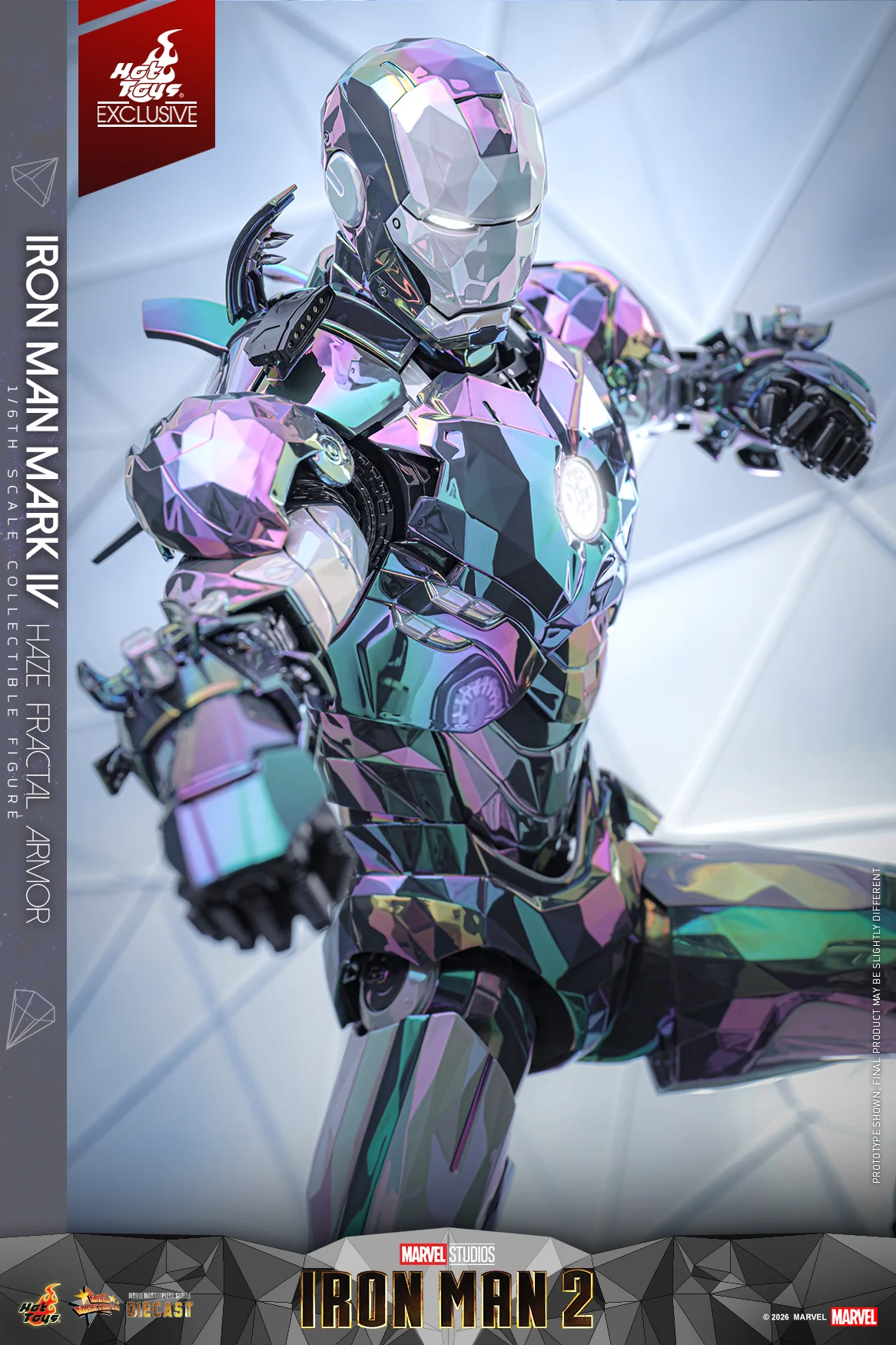 MMS855D79 - Iron Man 2 - 1/6th scale Iron Man Mark IV (Haze Fractal Armor) Collectible Figure [Hot Toys Exclusive] - Image 4