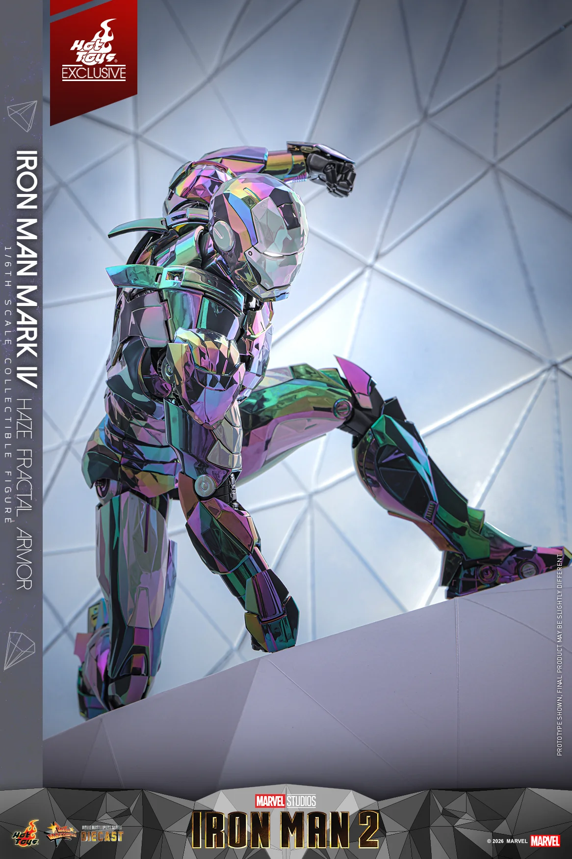 MMS855D79 - Iron Man 2 - 1/6th scale Iron Man Mark IV (Haze Fractal Armor) Collectible Figure [Hot Toys Exclusive] - Image 5