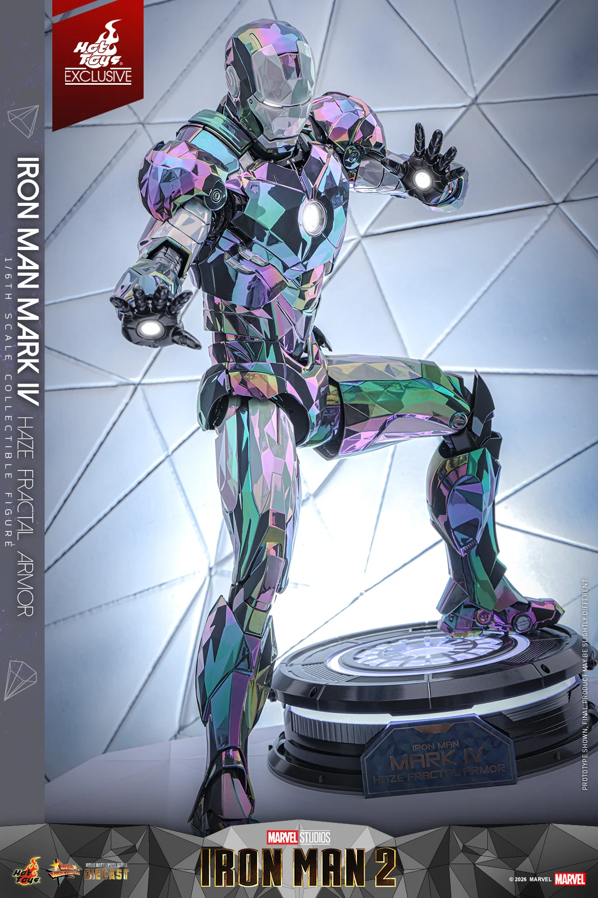 MMS855D79 - Iron Man 2 - 1/6th scale Iron Man Mark IV (Haze Fractal Armor) Collectible Figure [Hot Toys Exclusive] - Image 6