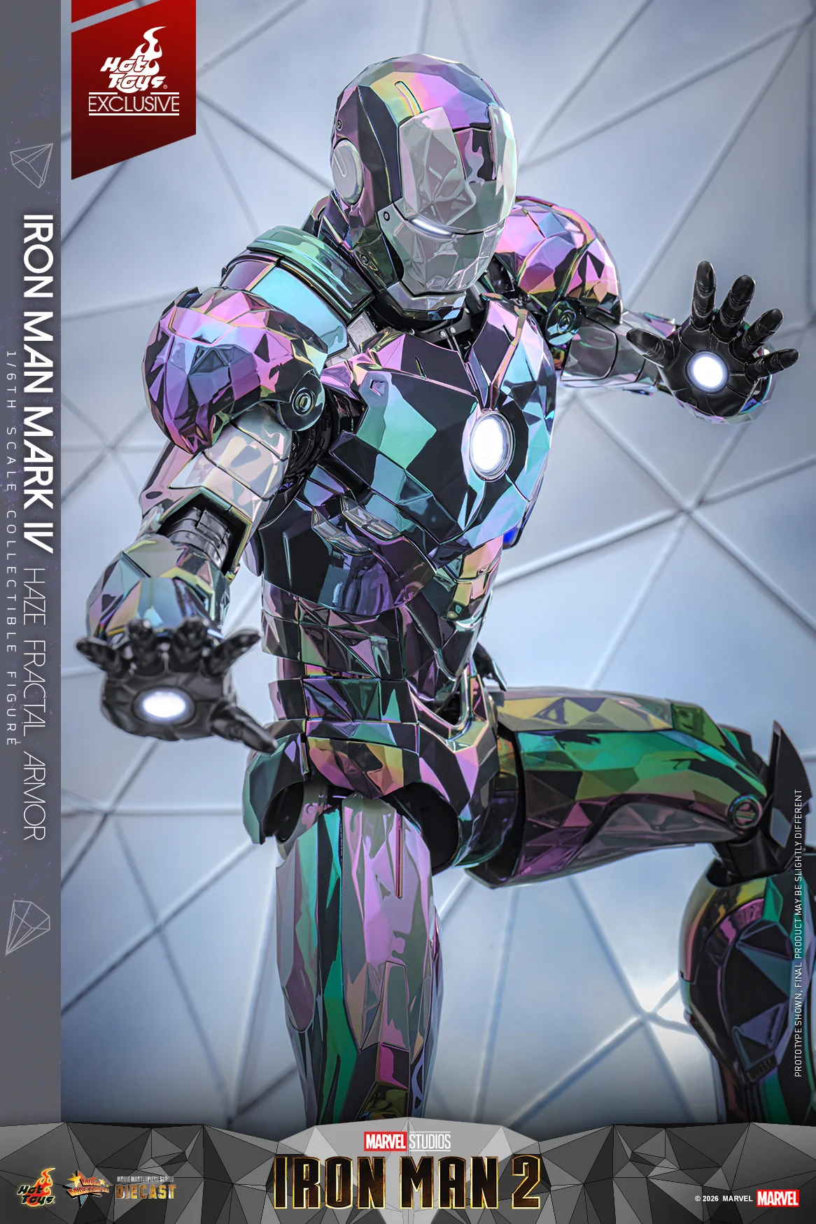 MMS855D79 - Iron Man 2 - 1/6th scale Iron Man Mark IV (Haze Fractal Armor) Collectible Figure [Hot Toys Exclusive] - Image 7