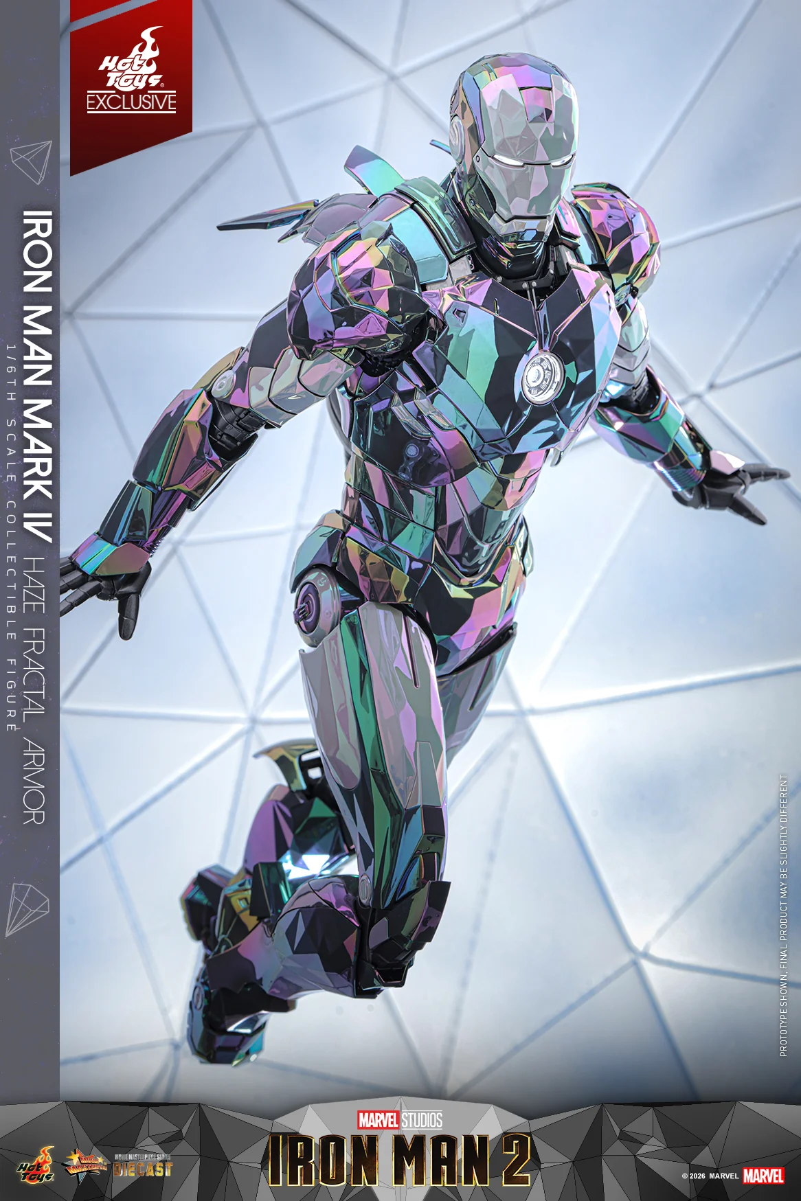MMS855D79 - Iron Man 2 - 1/6th scale Iron Man Mark IV (Haze Fractal Armor) Collectible Figure [Hot Toys Exclusive] - Image 8