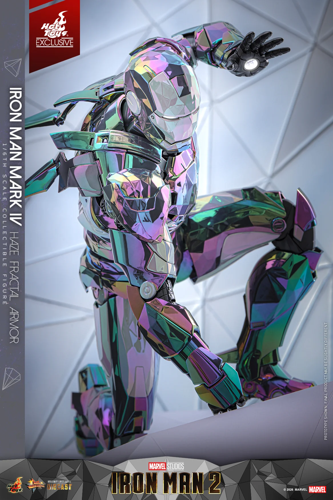 MMS855D79 - Iron Man 2 - 1/6th scale Iron Man Mark IV (Haze Fractal Armor) Collectible Figure [Hot Toys Exclusive] - Image 9