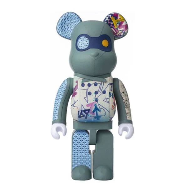 PINEL x KONGO x BE@RBRICK 1000%-BLUE GRAY/AZUR(ASK) - Image 2