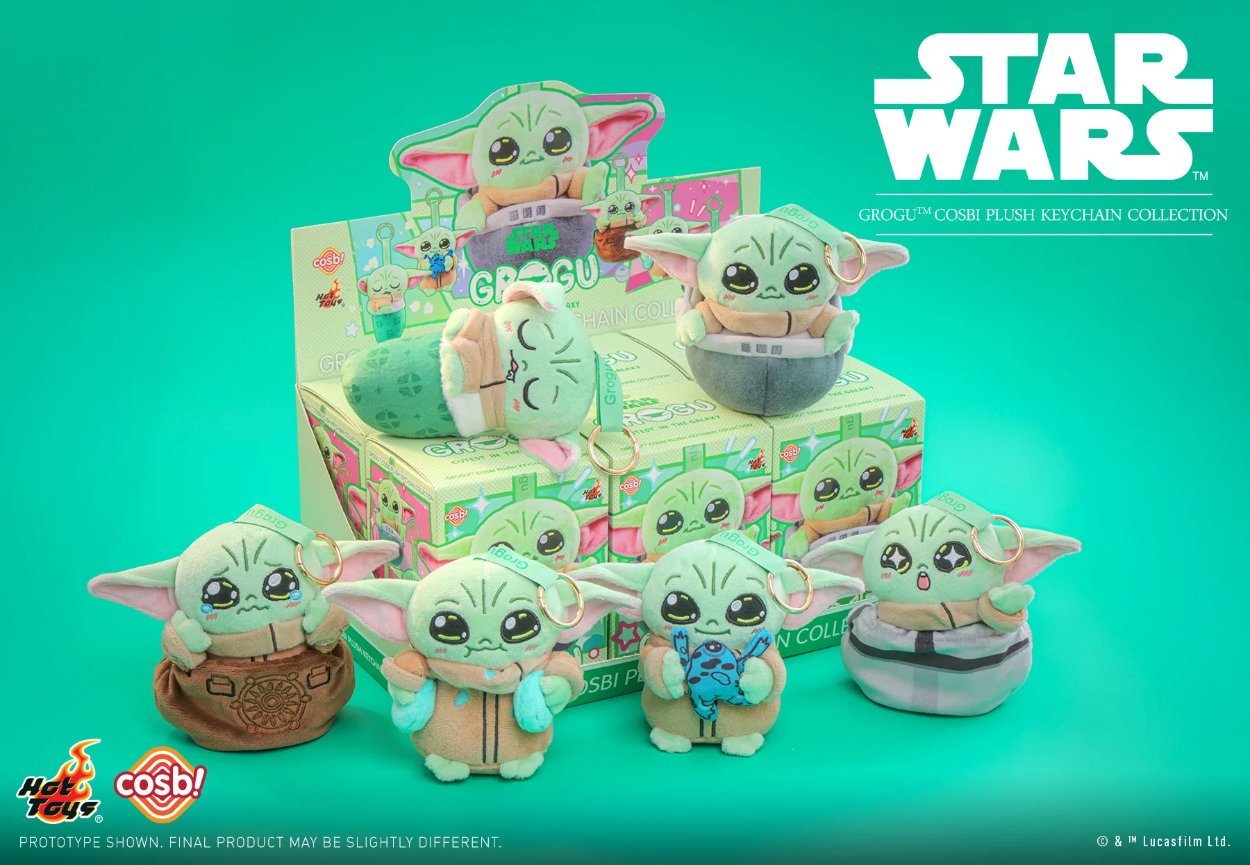 PPLU044N - Star Wars - Grogu Cosbi Plush Keychain Collection - Image 2