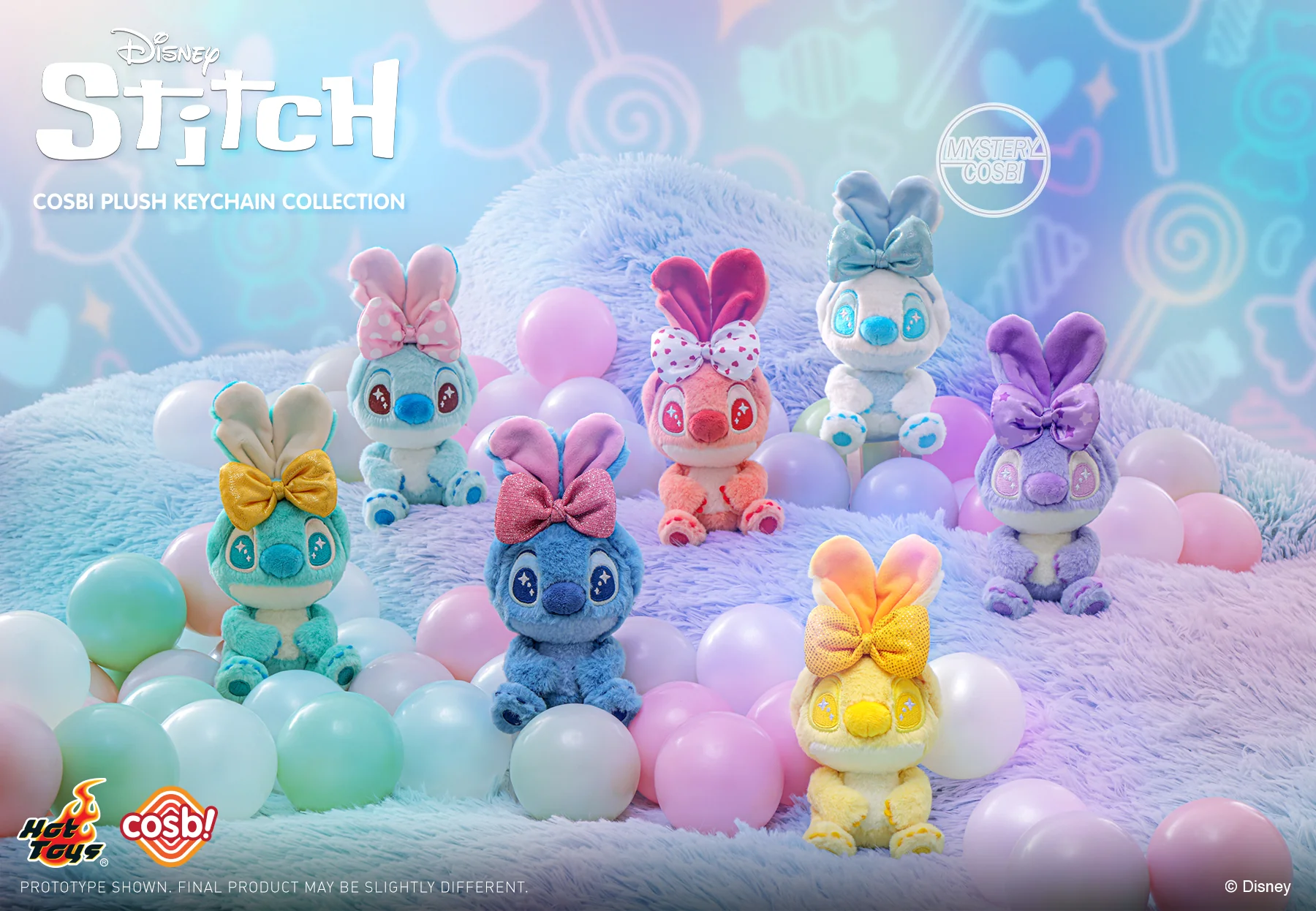 PPLU066N Stitch - Stitch Cosbi Plush Keychain Collection - Image 2