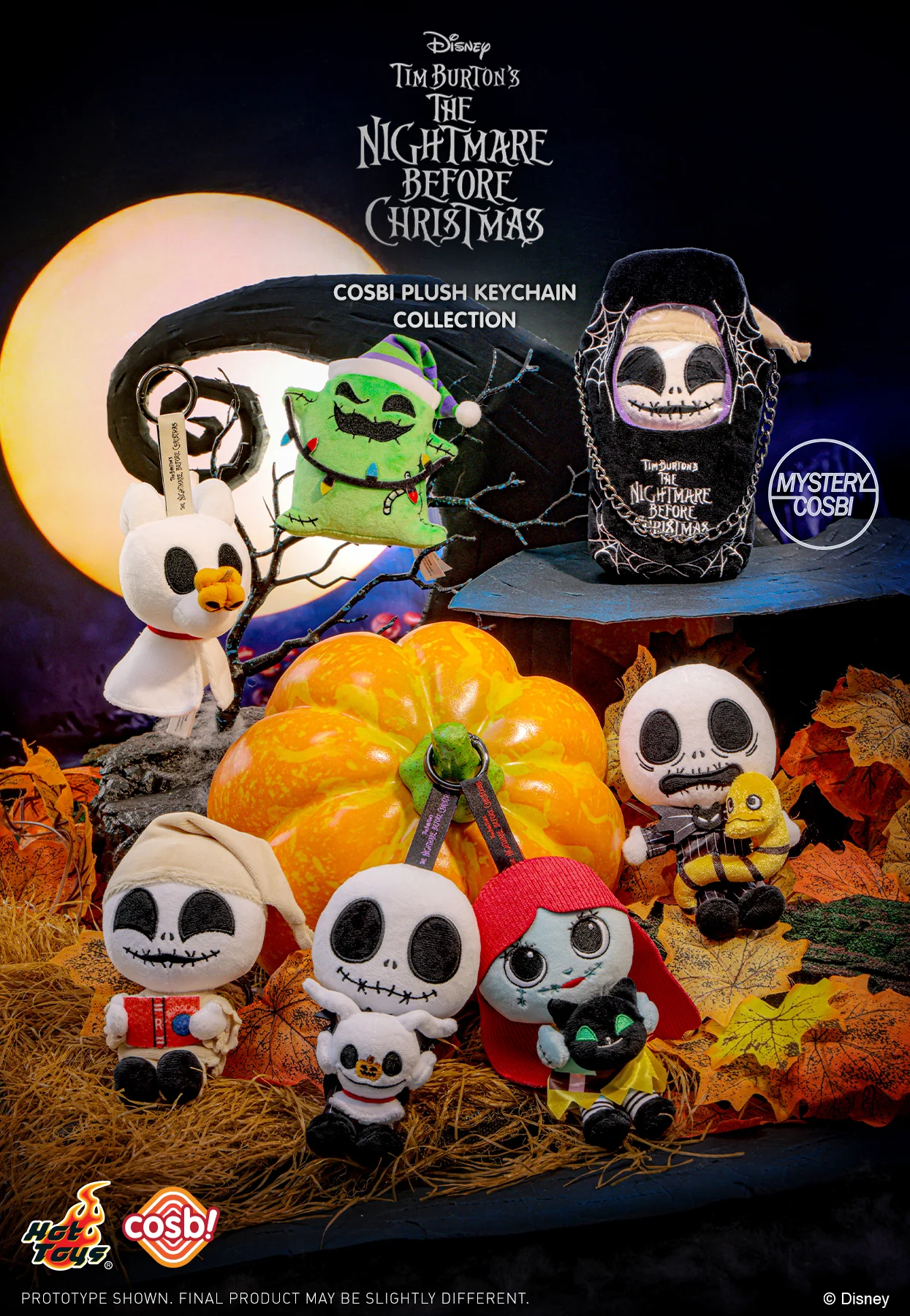 PPLU073N - The Nightmare Before Christmas Cosbi Plush Keychain Collection