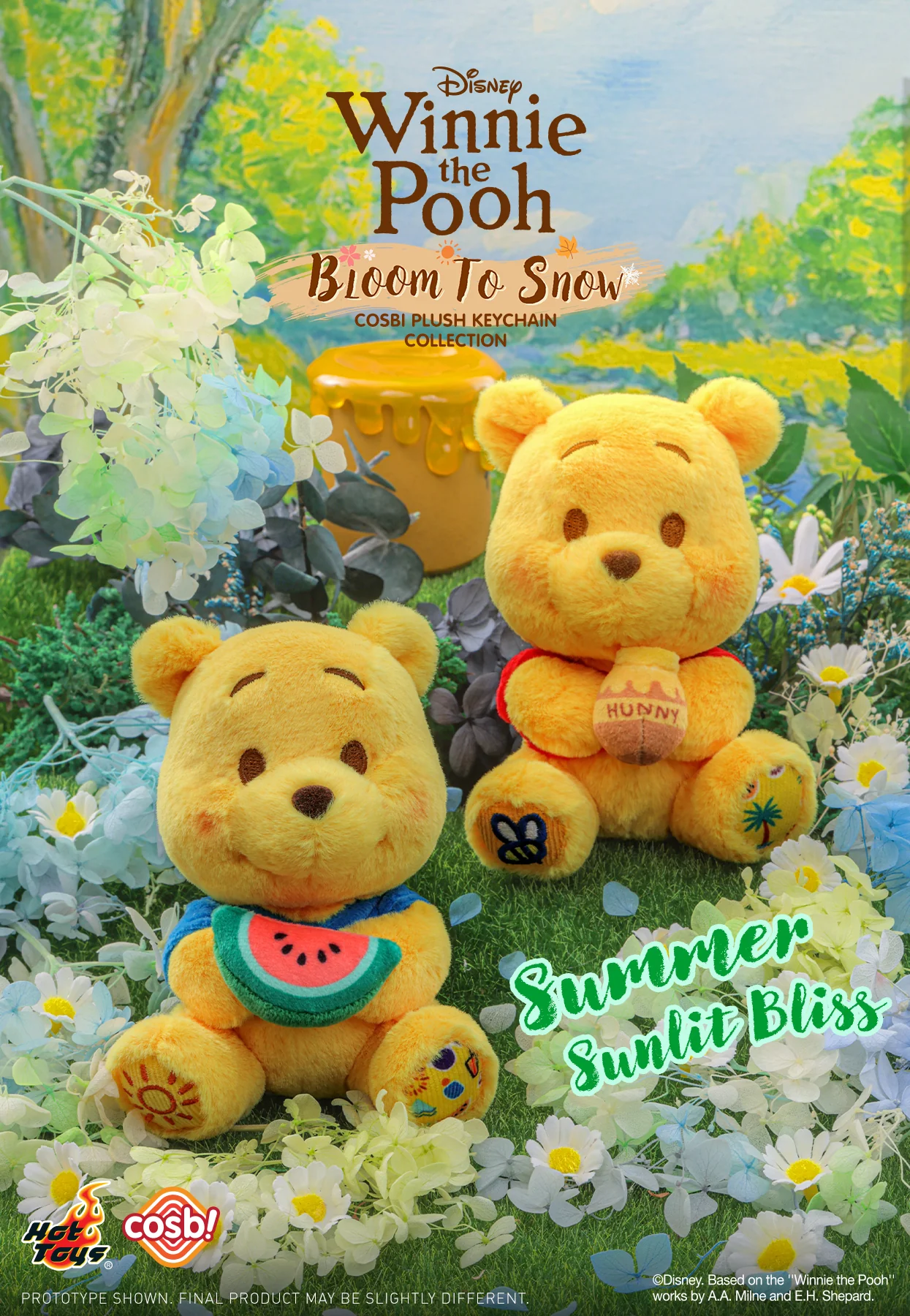 PPLU076N – Winnie the Pooh – Winnie the Pooh Bloom to Snow Cosbi Plush Keychain Collection - Image 11