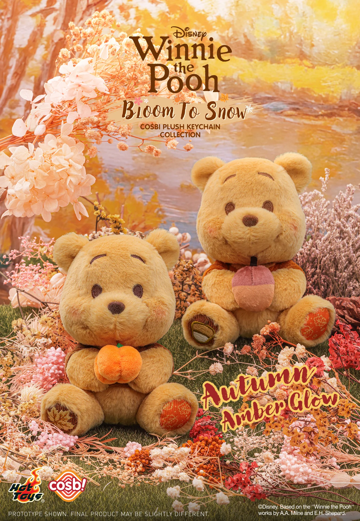 PPLU076N – Winnie the Pooh – Winnie the Pooh Bloom to Snow Cosbi Plush Keychain Collection - Image 12