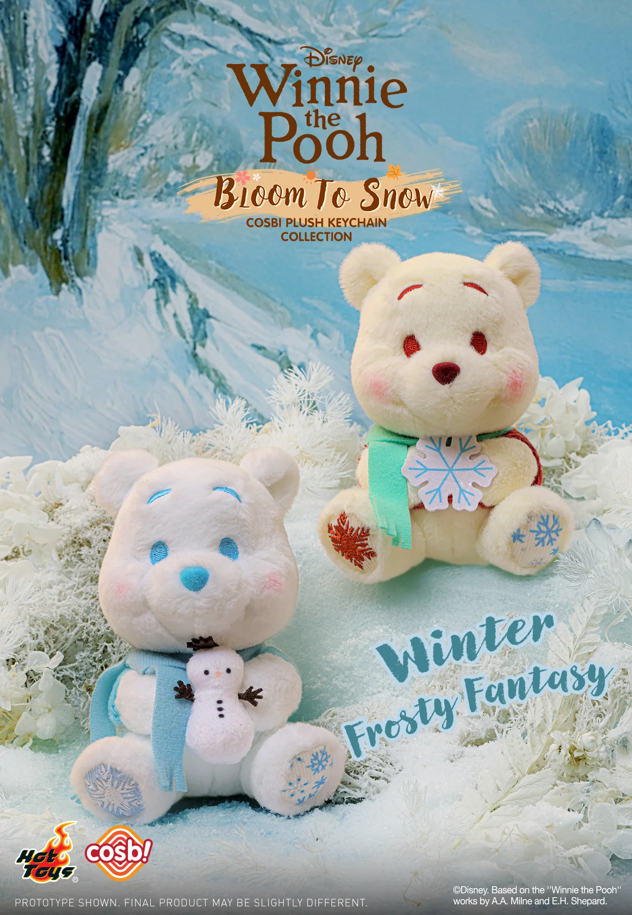 PPLU076N – Winnie the Pooh – Winnie the Pooh Bloom to Snow Cosbi Plush Keychain Collection - Image 13