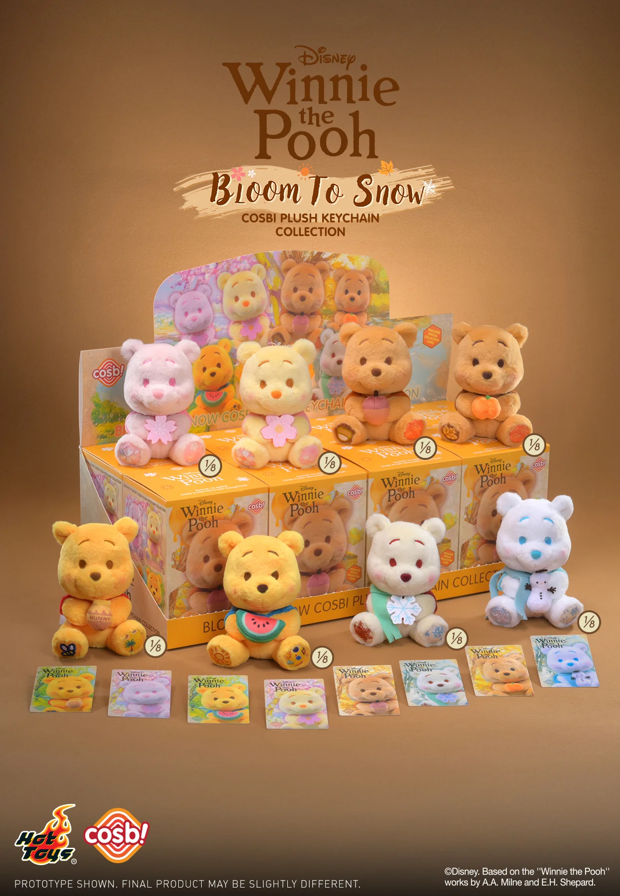 PPLU076N – Winnie the Pooh – Winnie the Pooh Bloom to Snow Cosbi Plush Keychain Collection - Image 14