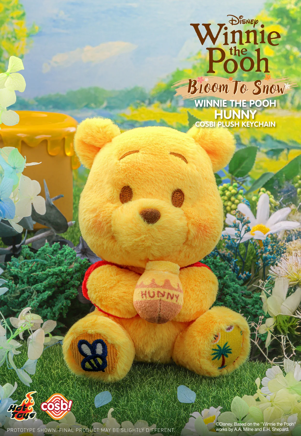 PPLU076N – Winnie the Pooh – Winnie the Pooh Bloom to Snow Cosbi Plush Keychain Collection - Image 4