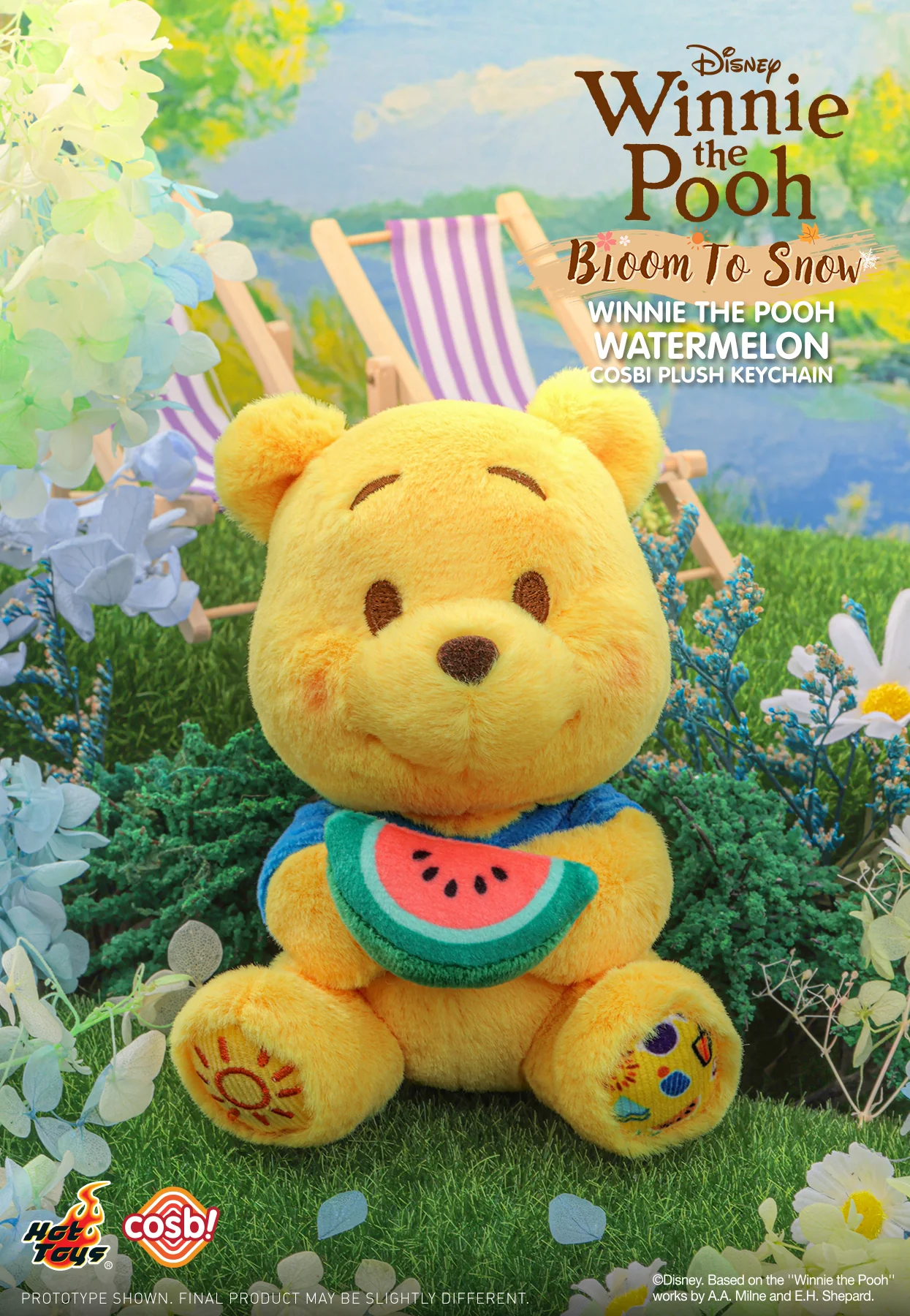 PPLU076N – Winnie the Pooh – Winnie the Pooh Bloom to Snow Cosbi Plush Keychain Collection - Image 5