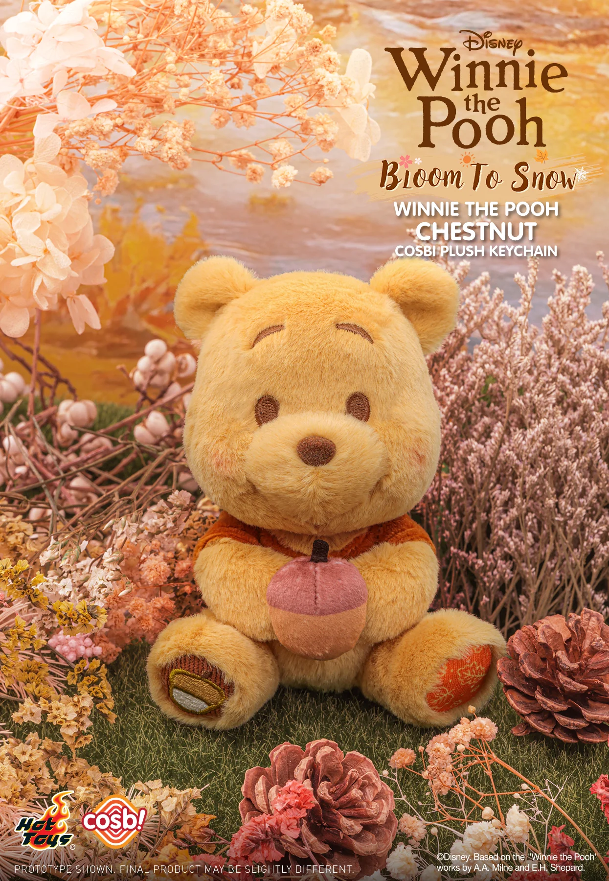 PPLU076N – Winnie the Pooh – Winnie the Pooh Bloom to Snow Cosbi Plush Keychain Collection - Image 7