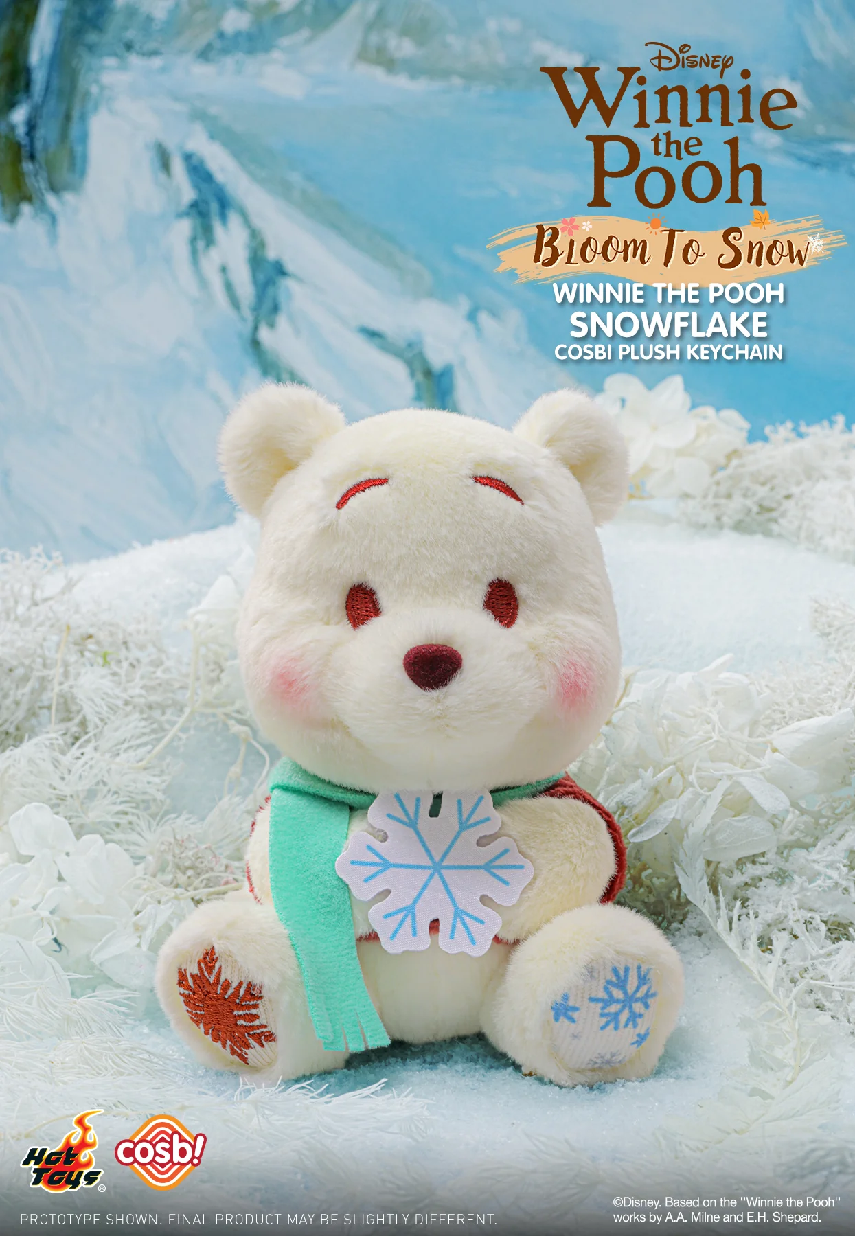 PPLU076N – Winnie the Pooh – Winnie the Pooh Bloom to Snow Cosbi Plush Keychain Collection - Image 8