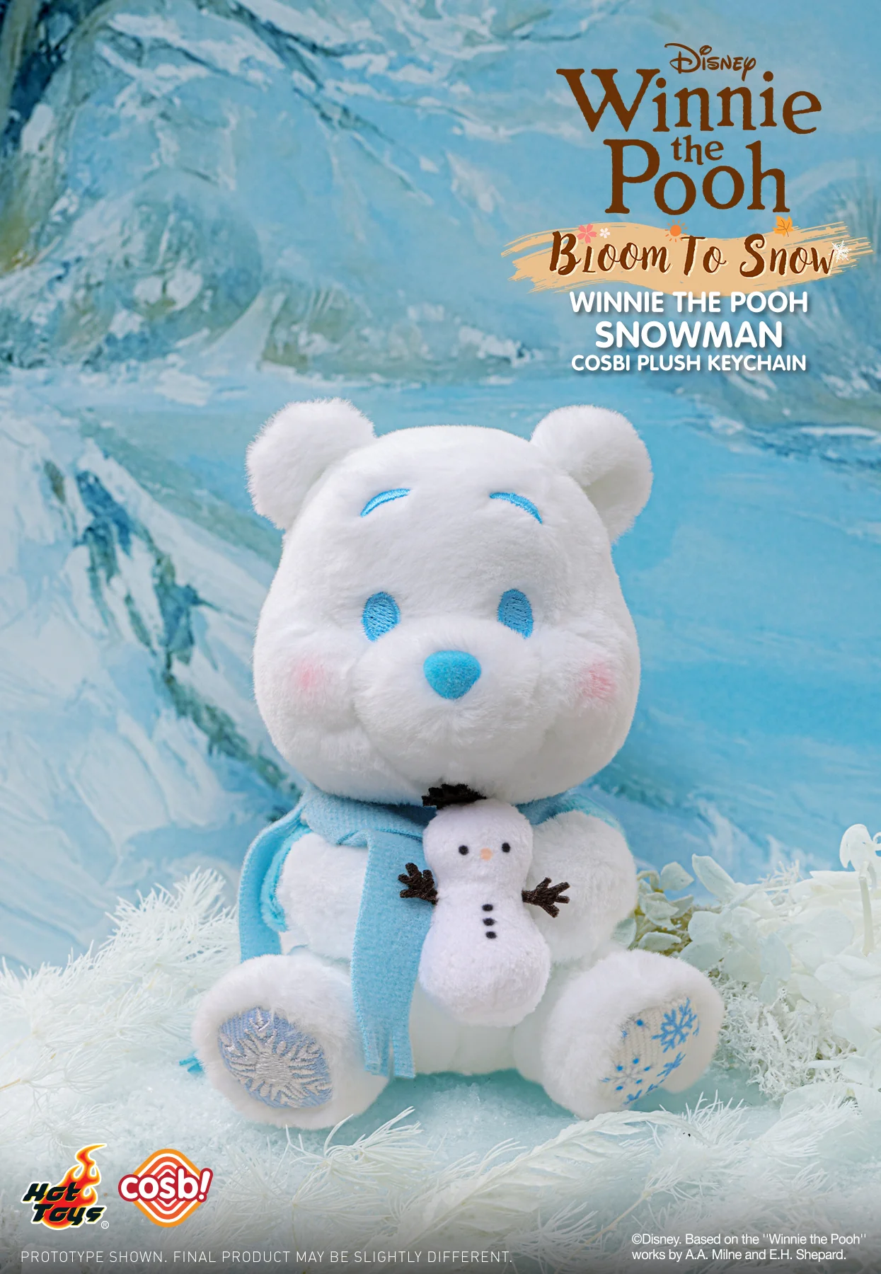 PPLU076N – Winnie the Pooh – Winnie the Pooh Bloom to Snow Cosbi Plush Keychain Collection - Image 9