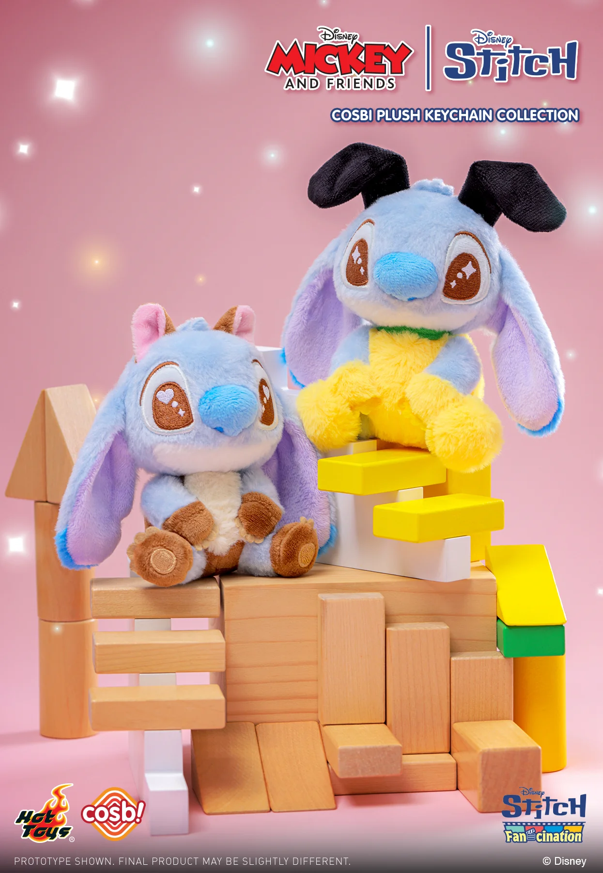 PPLU089N - Stitch Fan-Cination - Mickey & Friends | Stitch Cosbi Plush Keychain Collection - Image 10