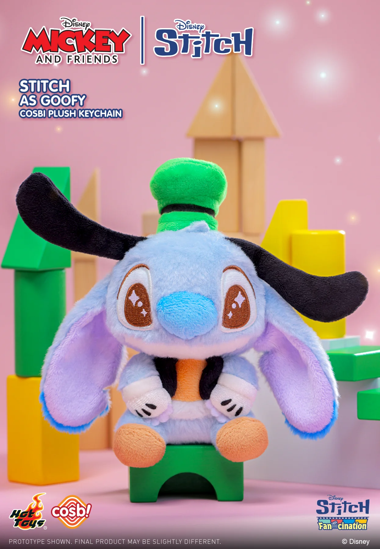 PPLU089N - Stitch Fan-Cination - Mickey & Friends | Stitch Cosbi Plush Keychain Collection - Image 5