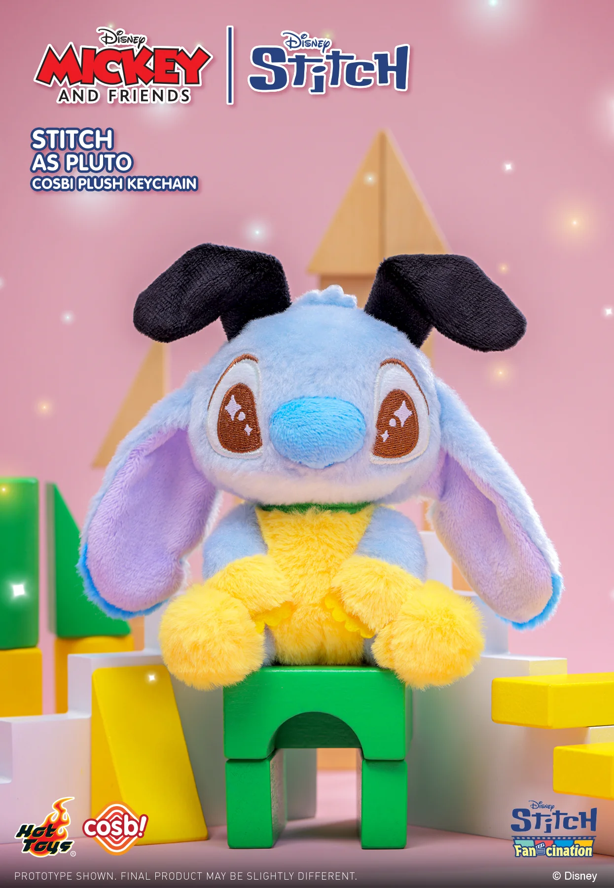 PPLU089N - Stitch Fan-Cination - Mickey & Friends | Stitch Cosbi Plush Keychain Collection - Image 6