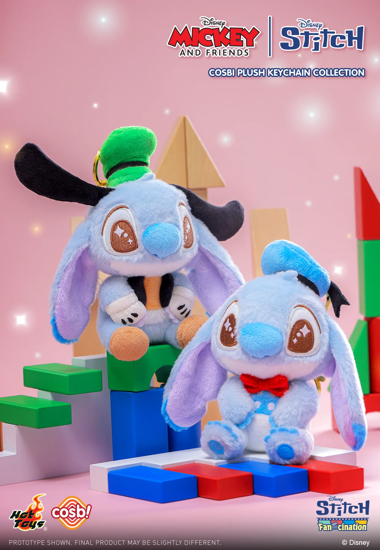 PPLU089N - Stitch Fan-Cination - Mickey & Friends | Stitch Cosbi Plush Keychain Collection - Image 9