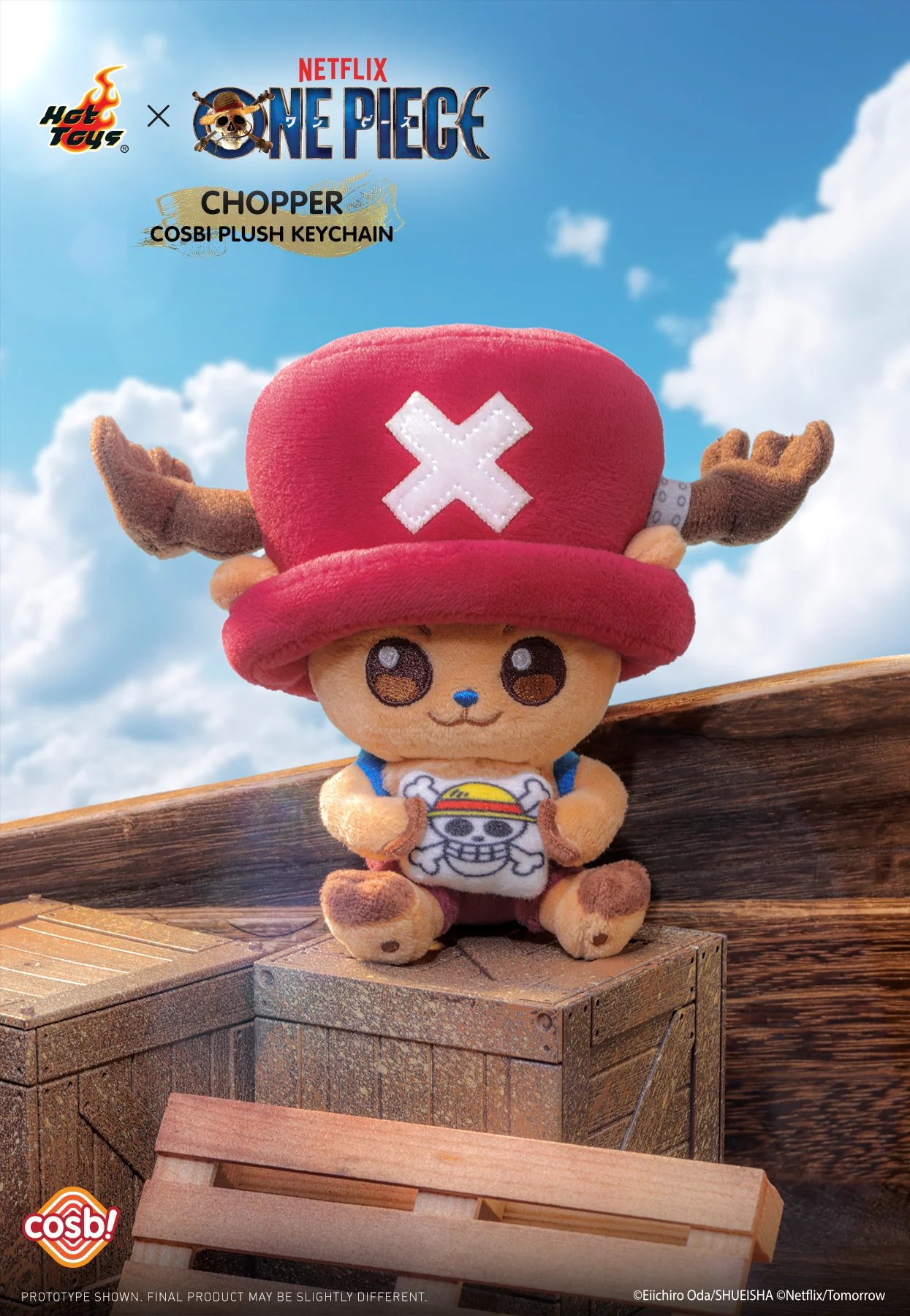 PPLU109N - One Piece – Chopper Cosbi Plush Keychain Collection - Image 2