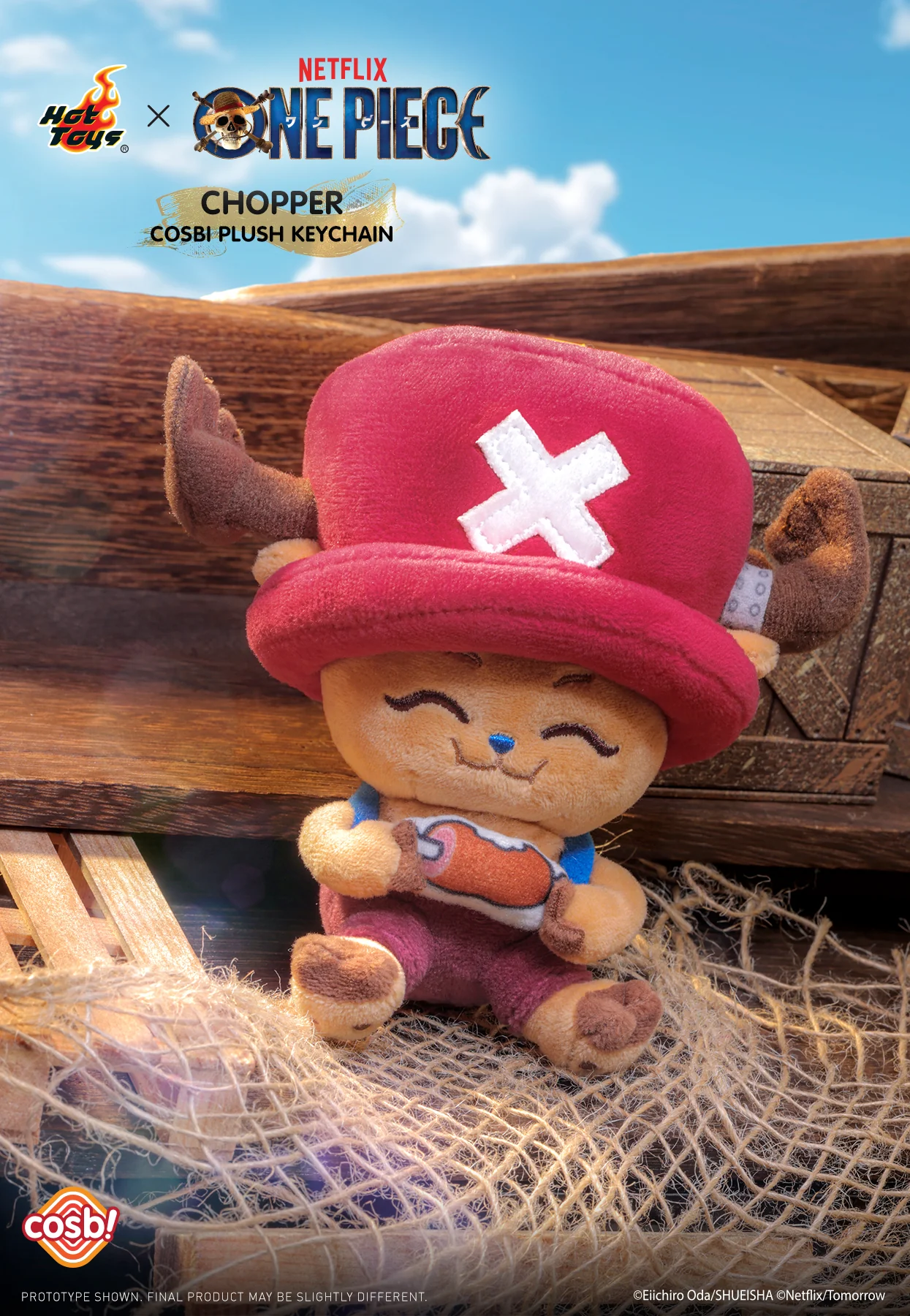 PPLU109N - One Piece – Chopper Cosbi Plush Keychain Collection - Image 6