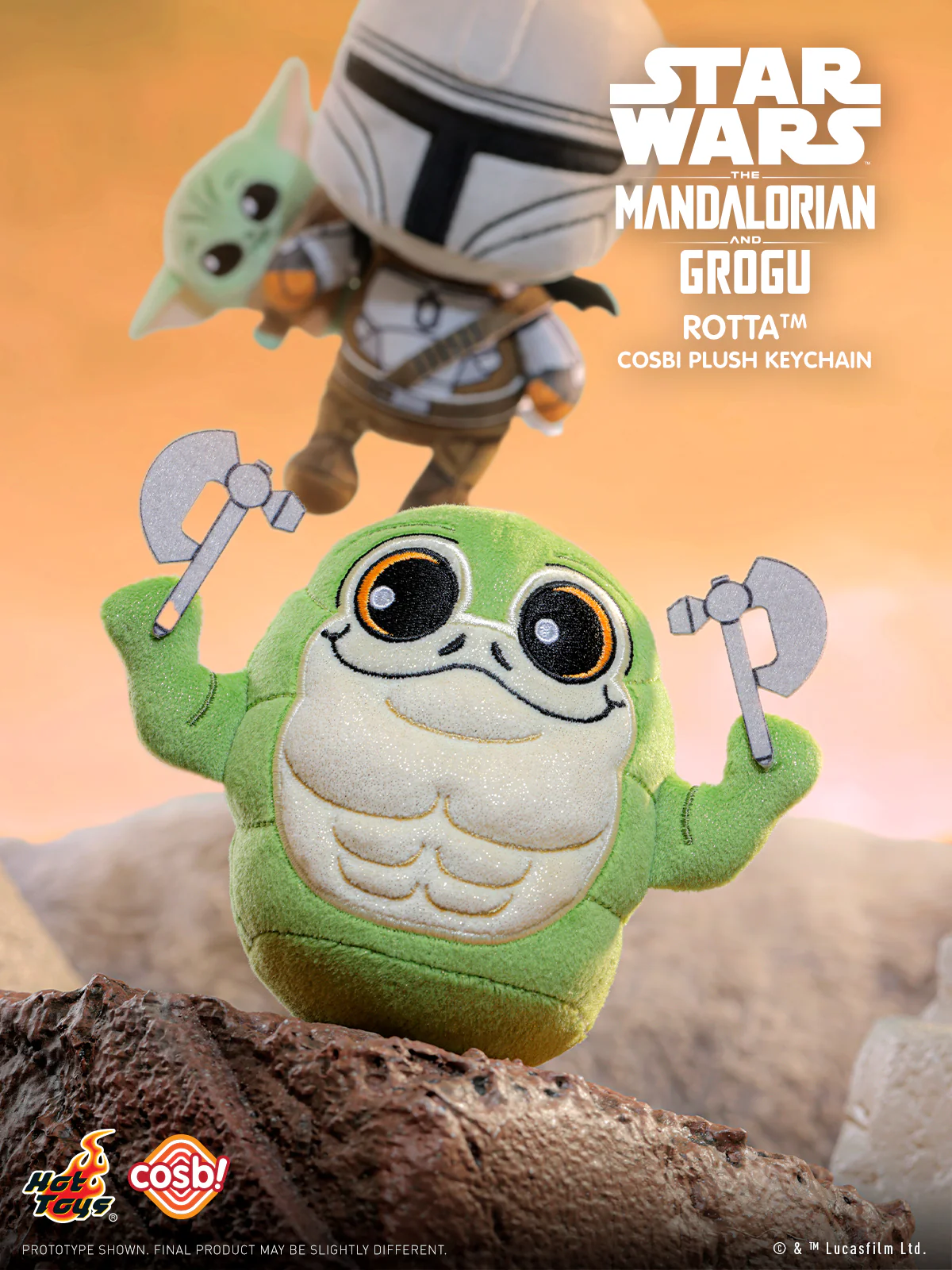 PPLU112N - The Mandalorian and Grogu - The Mandalorian and Grogu Cosbi Plush Keychain Collection - Image 6