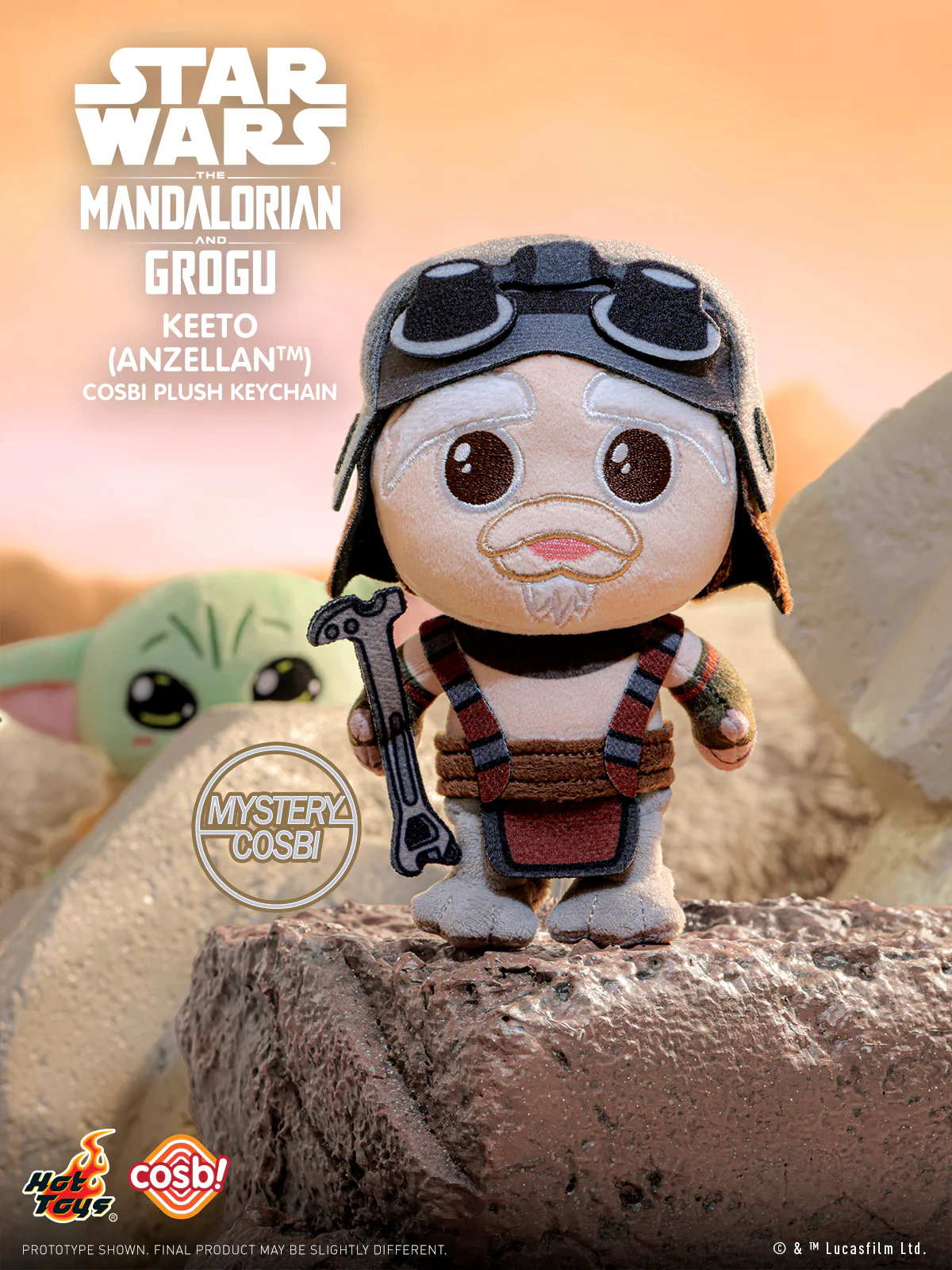 PPLU112N - The Mandalorian and Grogu - The Mandalorian and Grogu Cosbi Plush Keychain Collection - Image 8