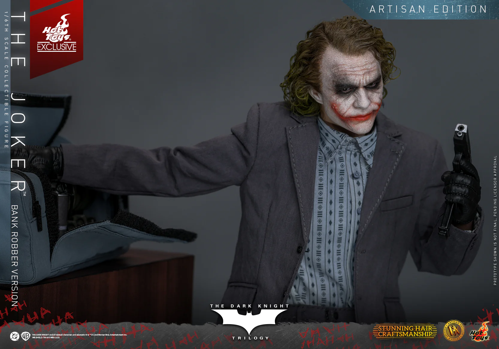 [Pre-Order] DX51AE - The Dark Knight Trilogy - 1/6th scale The Joker (Bank Robber Version) Collectible Figure (Artisan Edition) [Hot Toys Exclusive] - Image 13