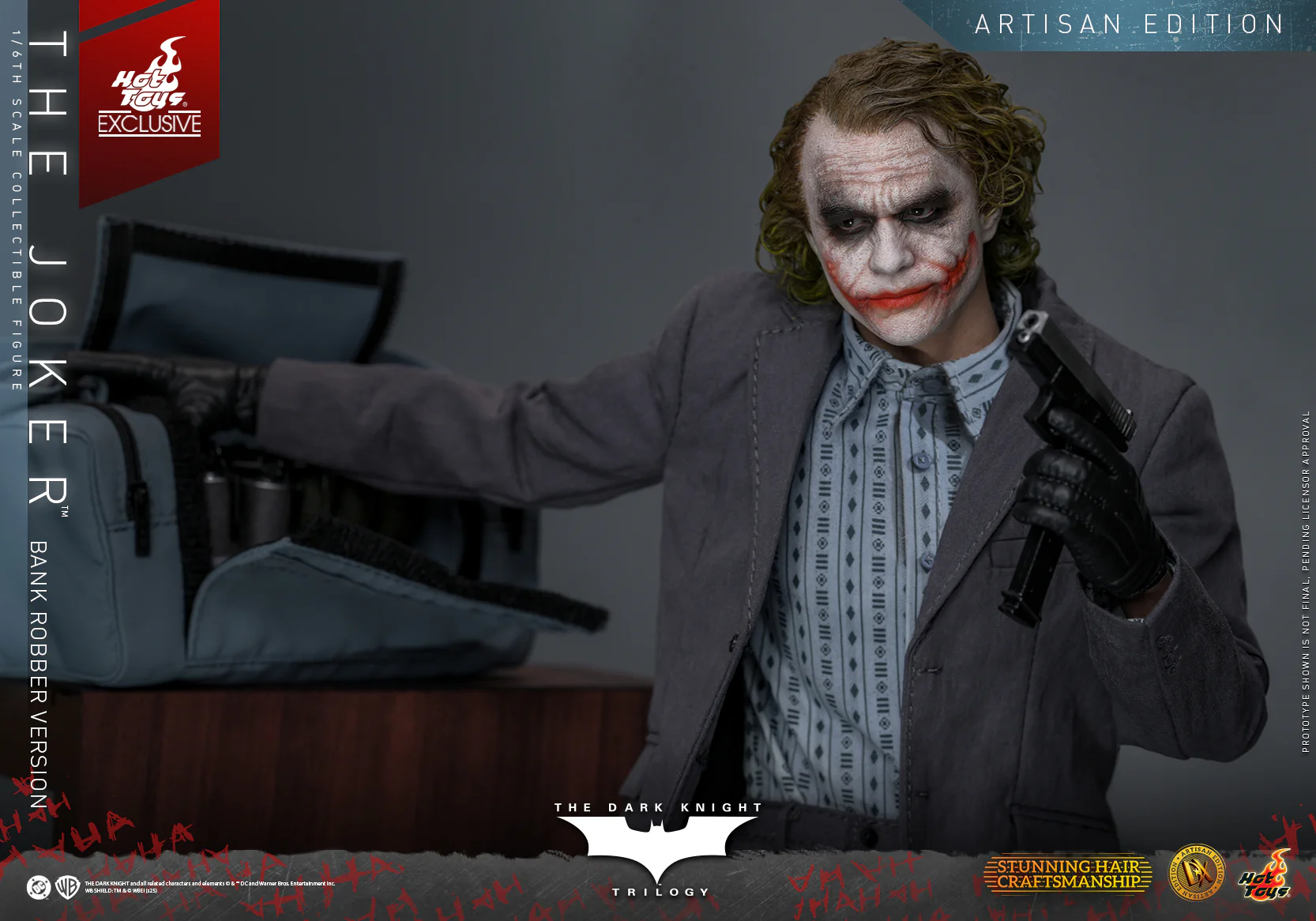 [Pre-Order] DX51AE - The Dark Knight Trilogy - 1/6th scale The Joker (Bank Robber Version) Collectible Figure (Artisan Edition) [Hot Toys Exclusive] - Image 14