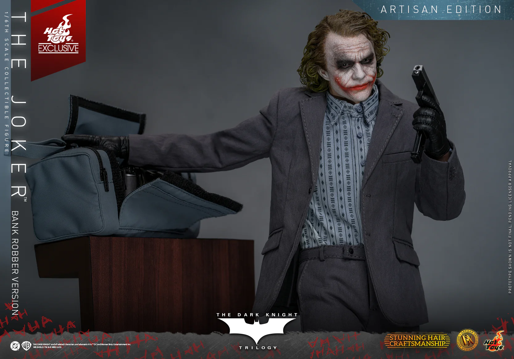 [Pre-Order] DX51AE - The Dark Knight Trilogy - 1/6th scale The Joker (Bank Robber Version) Collectible Figure (Artisan Edition) [Hot Toys Exclusive] - Image 15