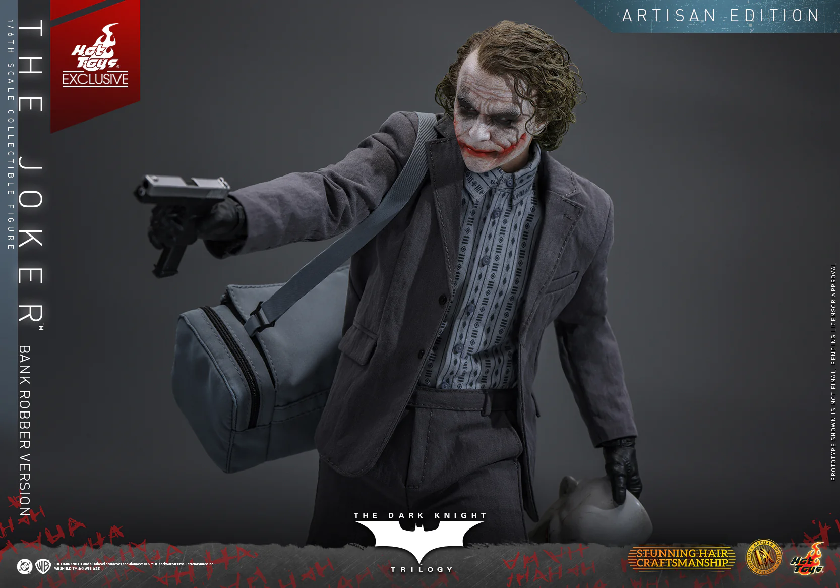 [Pre-Order] DX51AE - The Dark Knight Trilogy - 1/6th scale The Joker (Bank Robber Version) Collectible Figure (Artisan Edition) [Hot Toys Exclusive] - Image 16