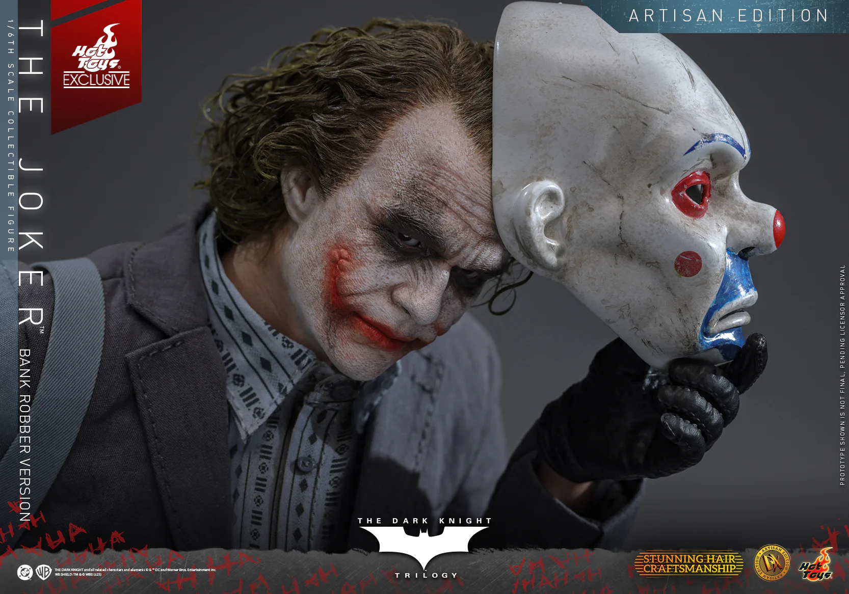 [Pre-Order] DX51AE - The Dark Knight Trilogy - 1/6th scale The Joker (Bank Robber Version) Collectible Figure (Artisan Edition) [Hot Toys Exclusive] - Image 17