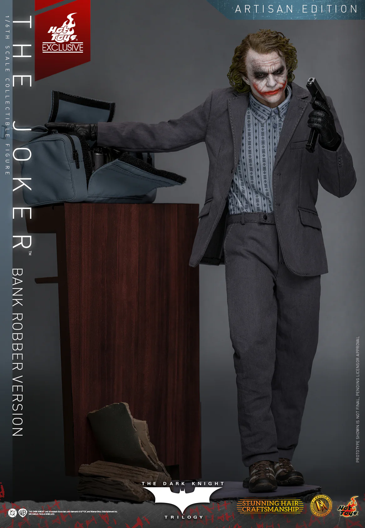 [Pre-Order] DX51AE - The Dark Knight Trilogy - 1/6th scale The Joker (Bank Robber Version) Collectible Figure (Artisan Edition) [Hot Toys Exclusive] - Image 6