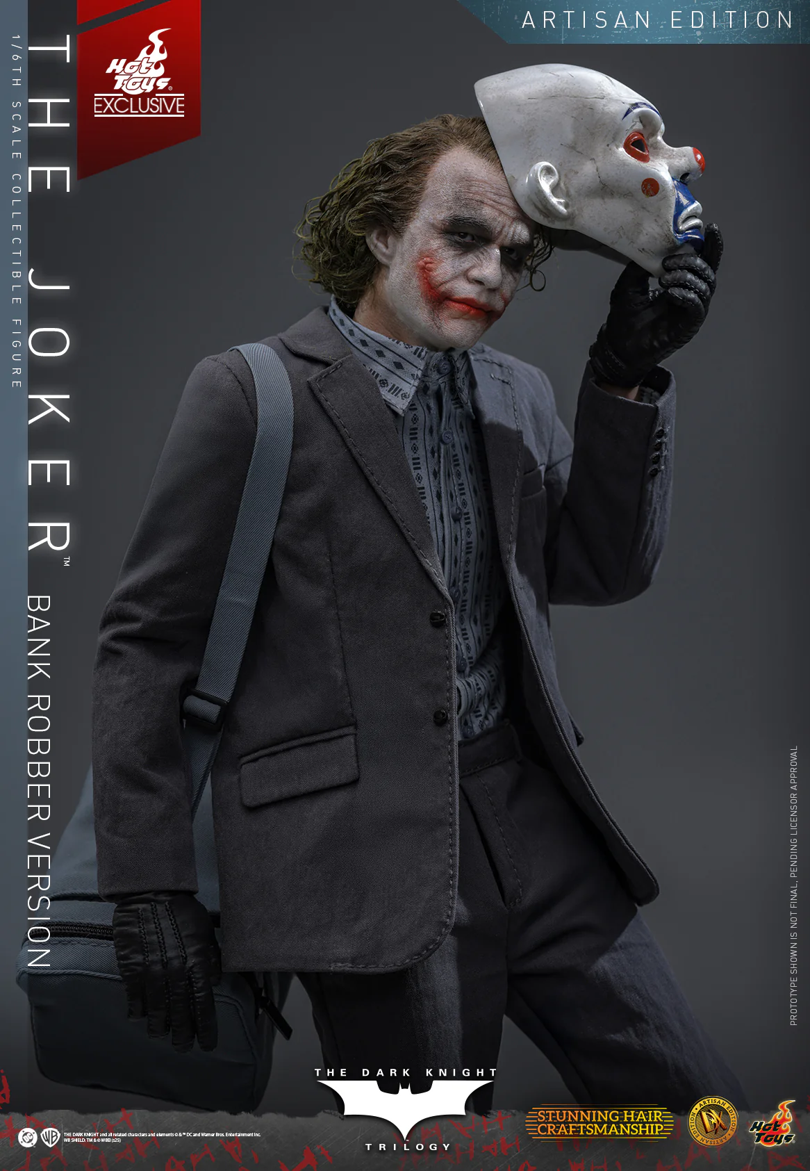 [Pre-Order] DX51AE - The Dark Knight Trilogy - 1/6th scale The Joker (Bank Robber Version) Collectible Figure (Artisan Edition) [Hot Toys Exclusive] - Image 9