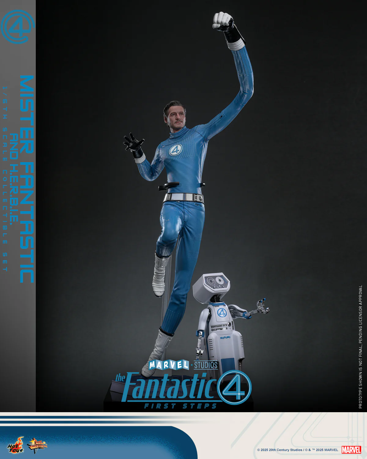 [Pre-Order] MMS822 - The Fantastic Four: First Steps 1/6th scale Mister Fantastic and H.E.R.B.I.E. Collectible Set - Image 3