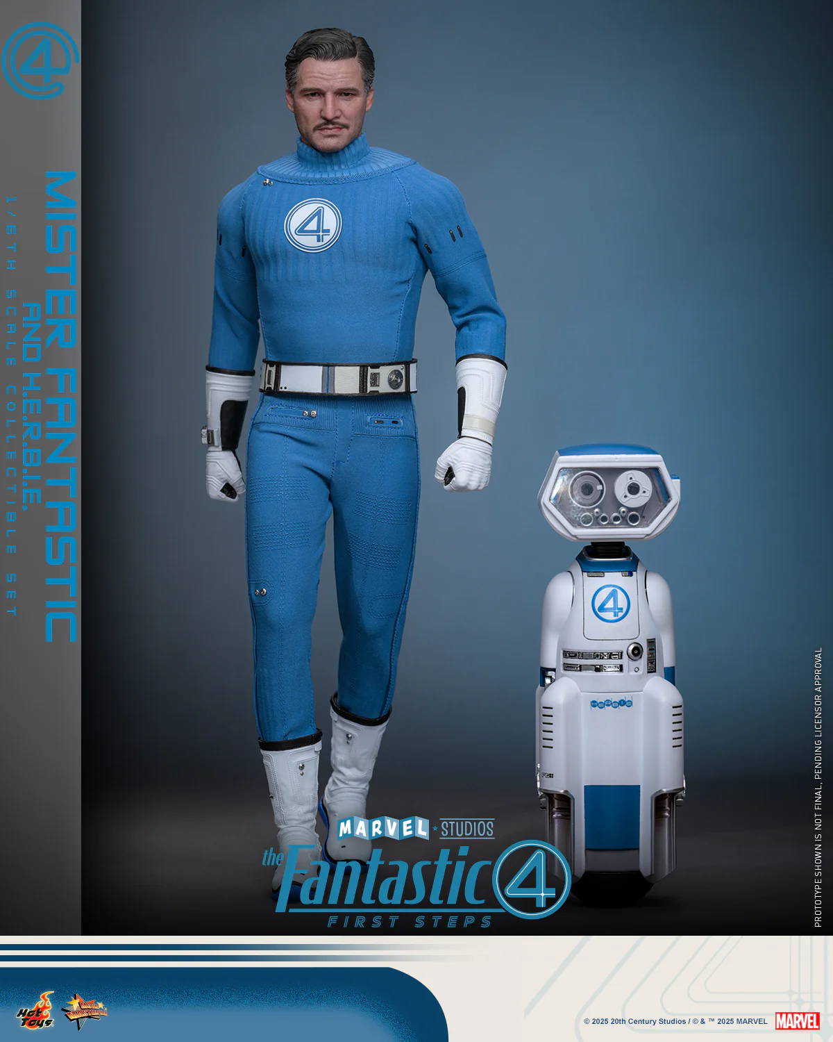 [Pre-Order] MMS822 - The Fantastic Four: First Steps 1/6th scale Mister Fantastic and H.E.R.B.I.E. Collectible Set - Image 4