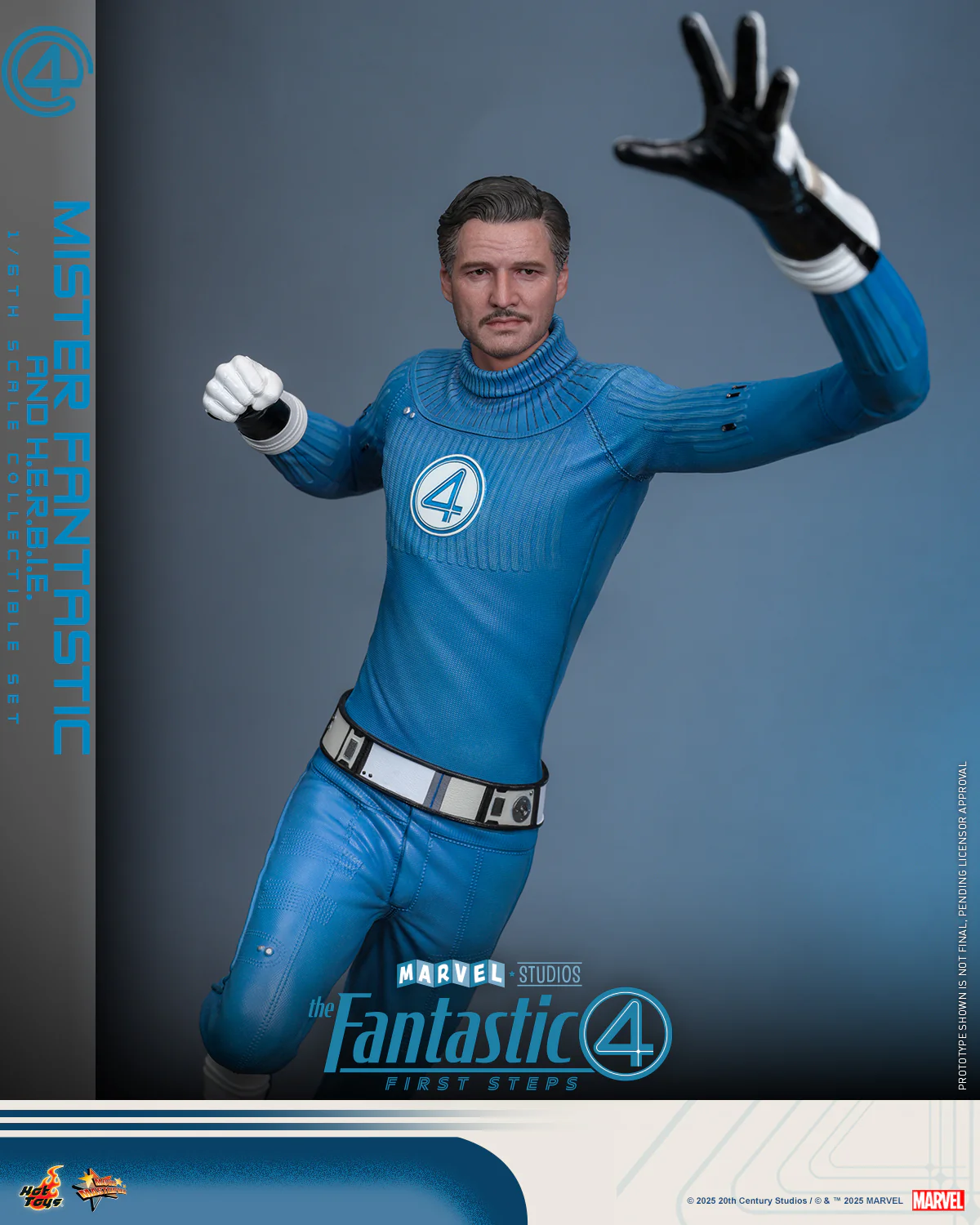 [Pre-Order] MMS822 - The Fantastic Four: First Steps 1/6th scale Mister Fantastic and H.E.R.B.I.E. Collectible Set - Image 6