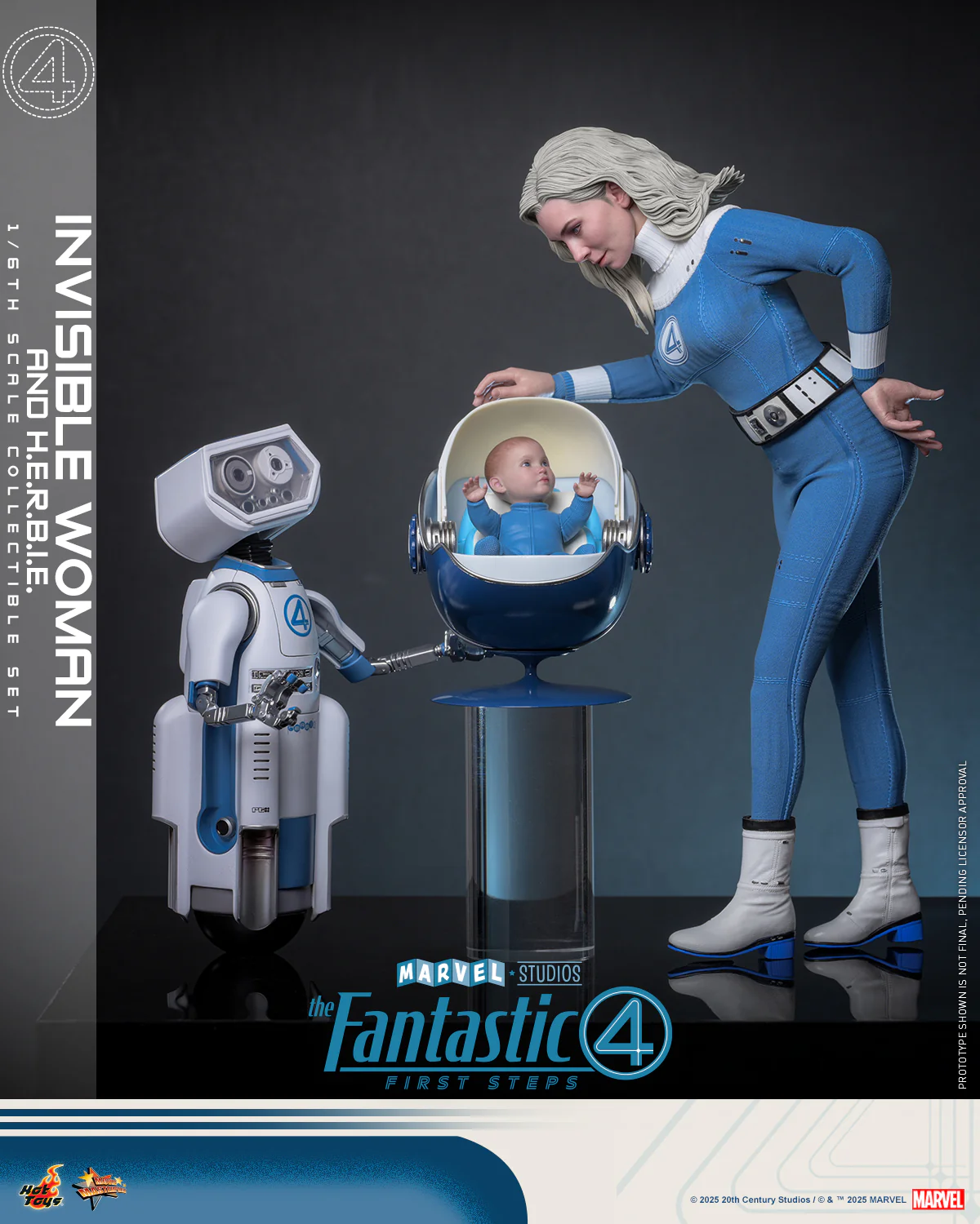 [Pre-Order] MMS824B - The Fantastic Four: First Steps 1/6th scale Invisible Woman and H.E.R.B.I.E. Collectible Set (Special Edition) - Image 3