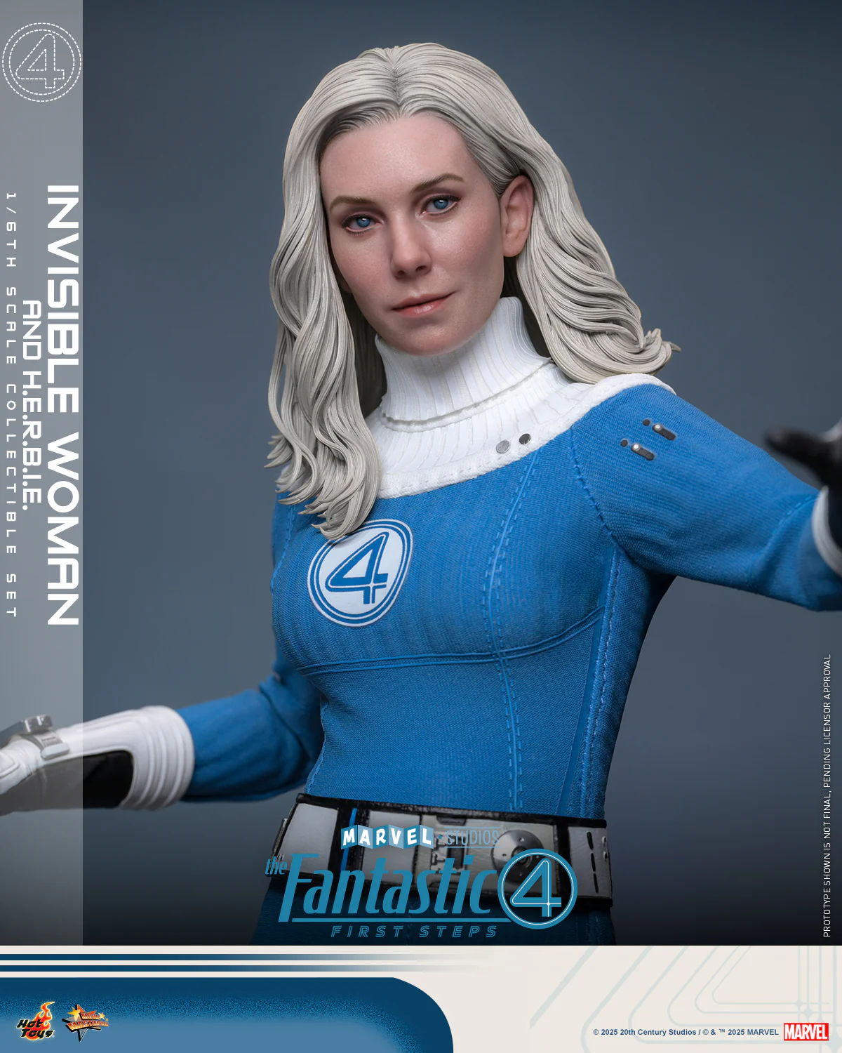 [Pre-Order] MMS824B - The Fantastic Four: First Steps 1/6th scale Invisible Woman and H.E.R.B.I.E. Collectible Set (Special Edition) - Image 6