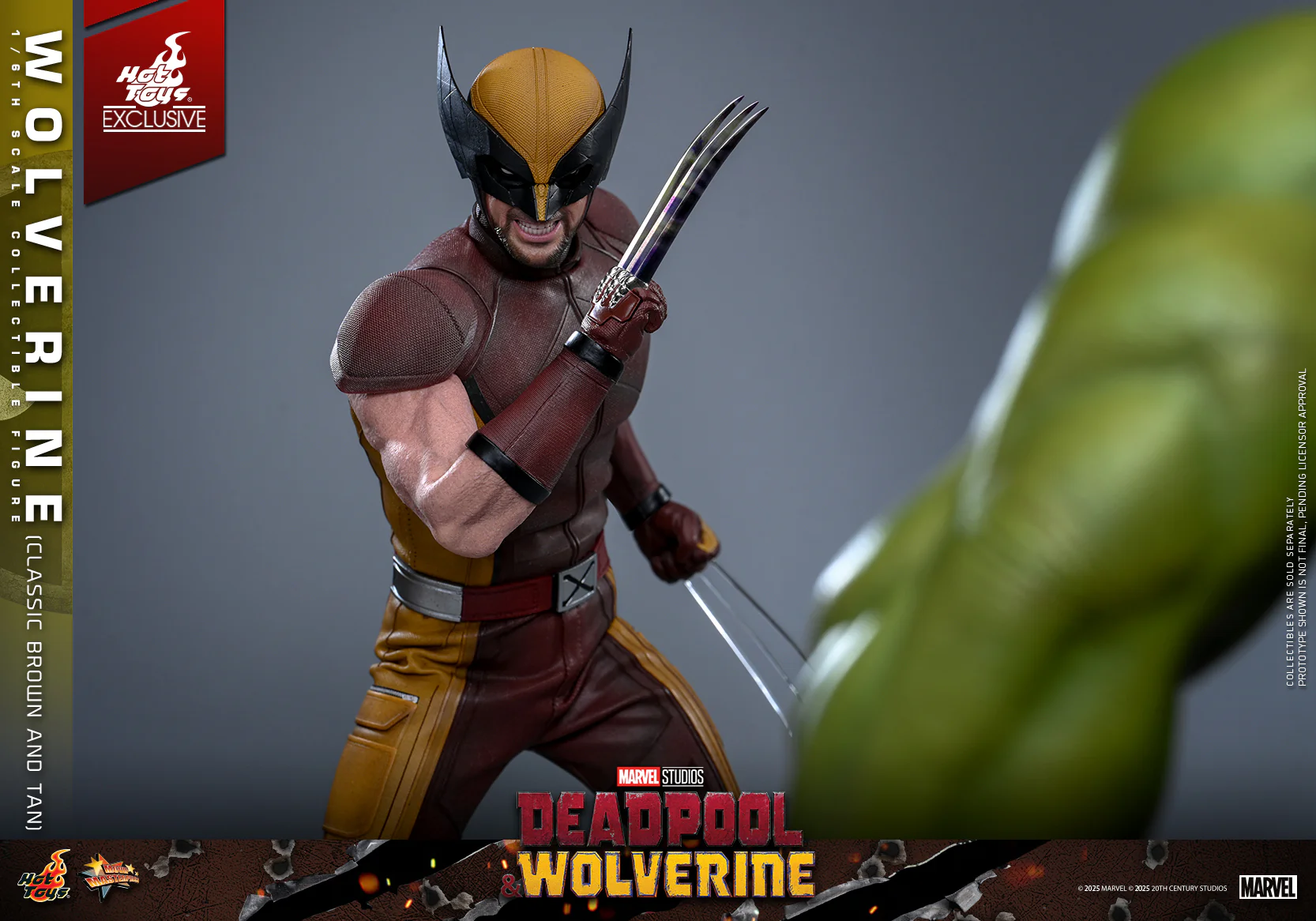MMS831 - Deadpool & Wolverine - 1/6th scale Wolverine (Classic Brown and Tan) Collectible Figure [Hot Toys Exclusive] - Image 15
