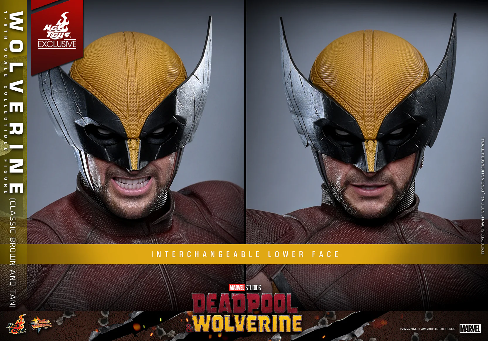 MMS831 - Deadpool & Wolverine - 1/6th scale Wolverine (Classic Brown and Tan) Collectible Figure [Hot Toys Exclusive] - Image 19